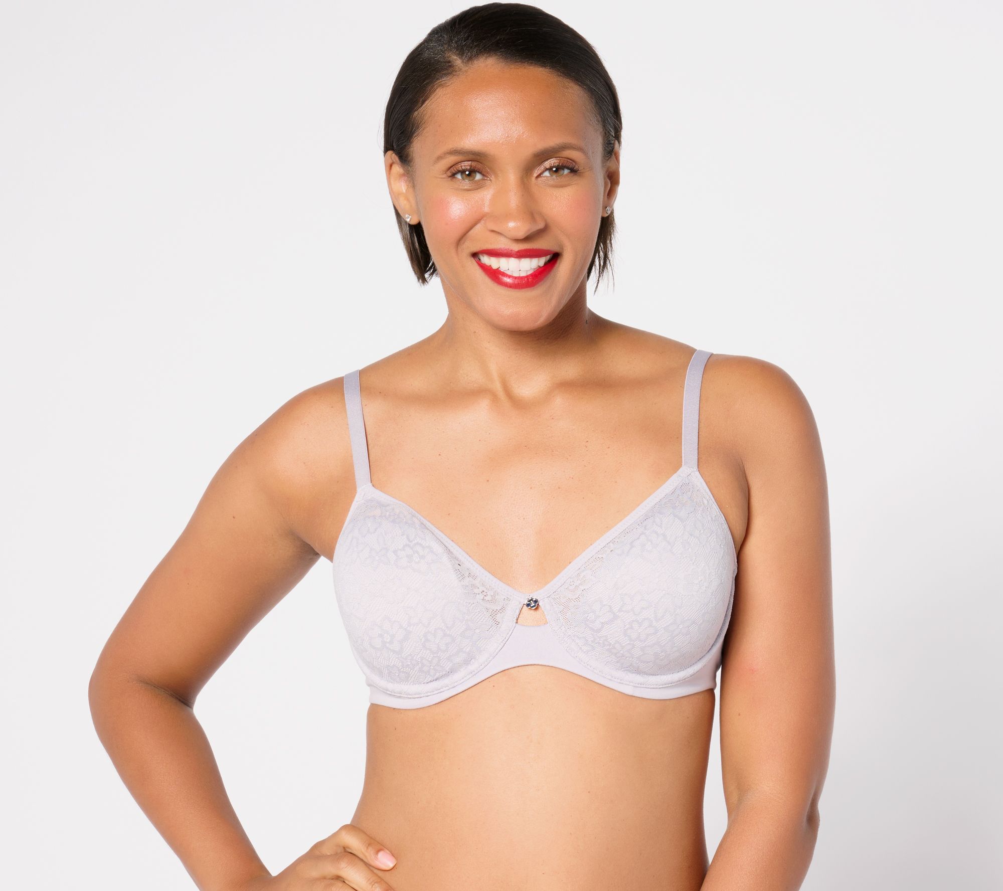 "As Is" Breezies Lace Elegance Unlined Underwire Bra
