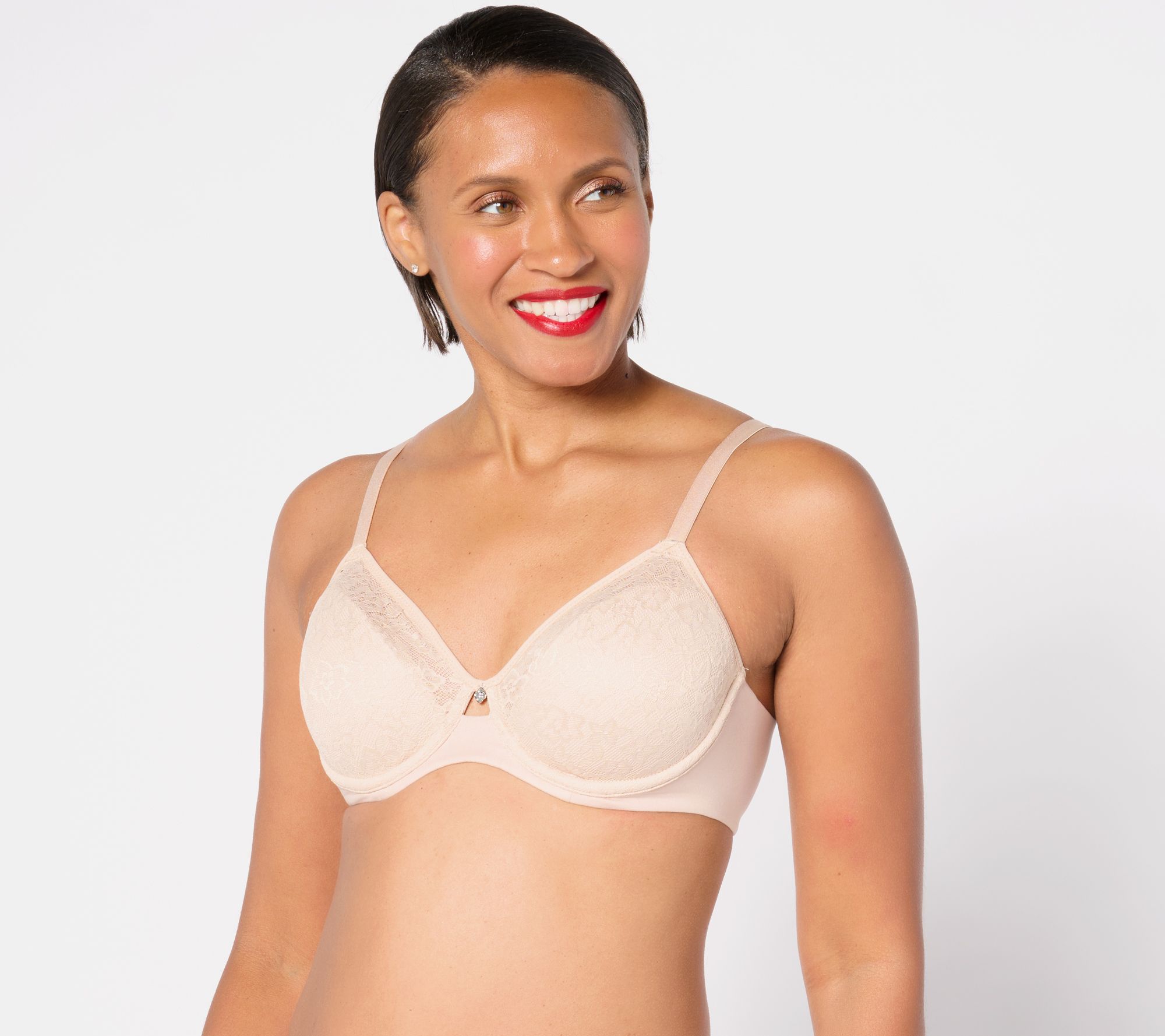 "As Is" Breezies Lace Elegance Unlined Underwire Bra