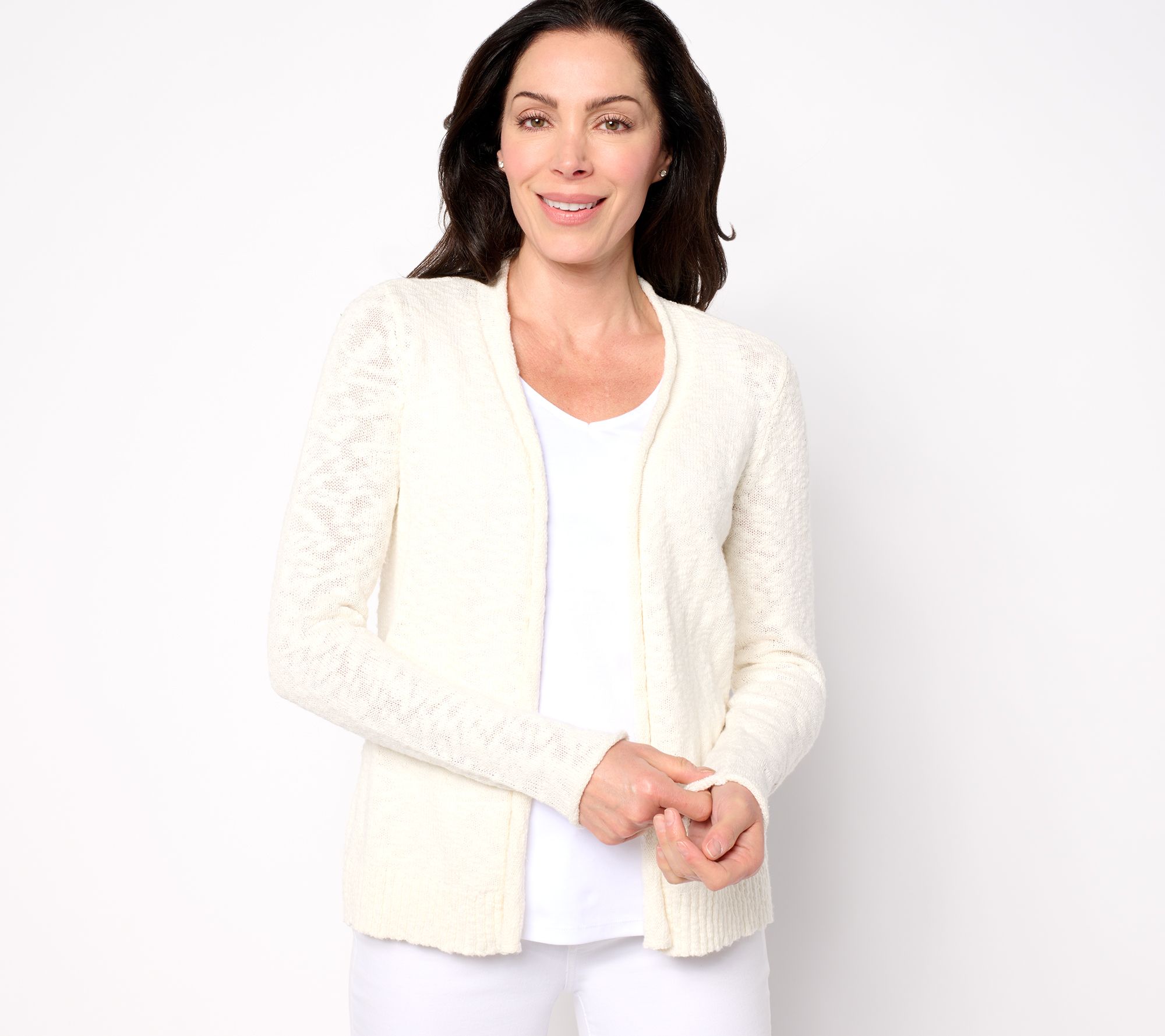 Belle Beach by Kim Gravel Gotta Getaway 100% Cotton Open Cardigan