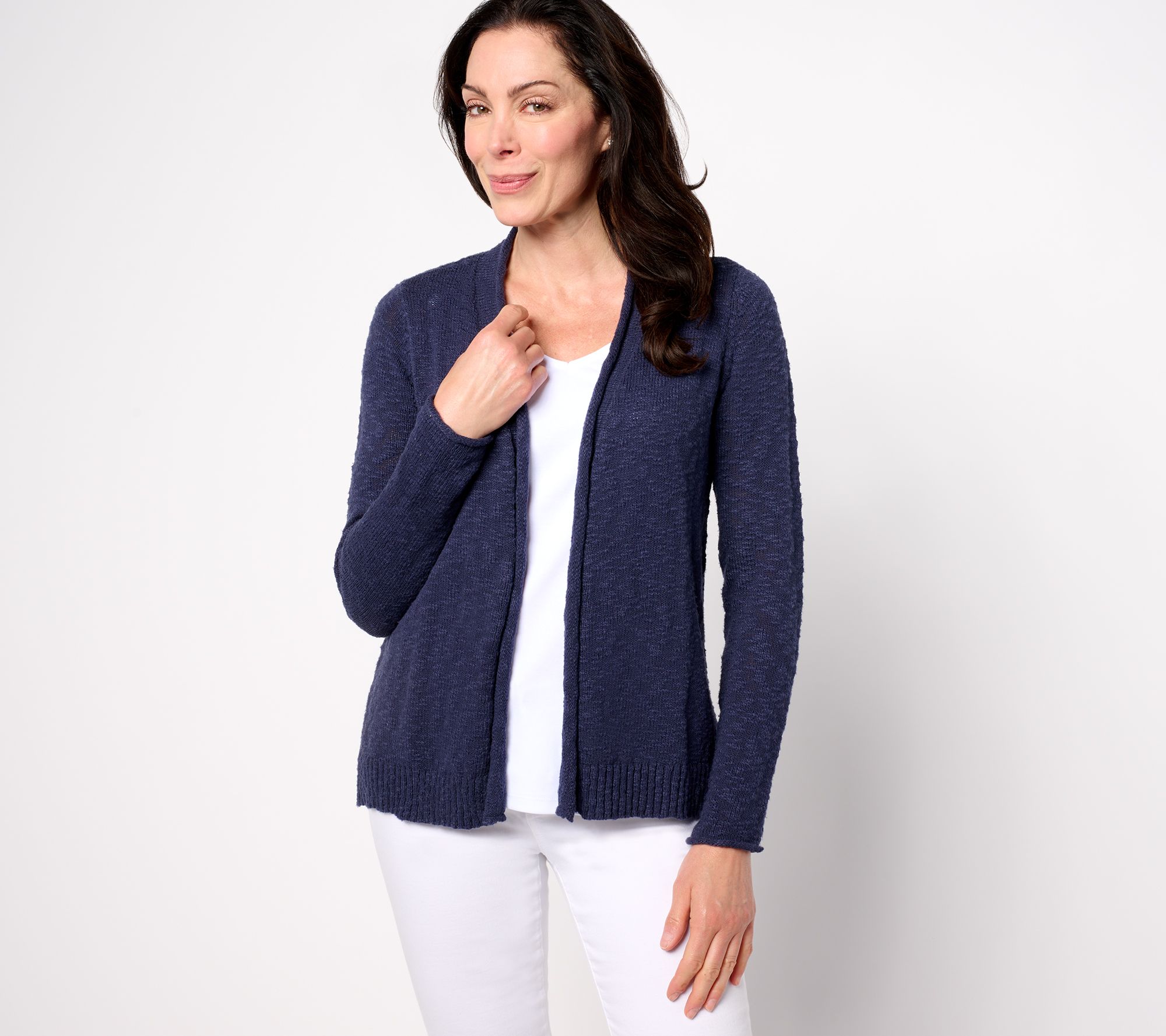 Belle Beach by Kim Gravel Gotta Getaway 100% Cotton Open Cardigan