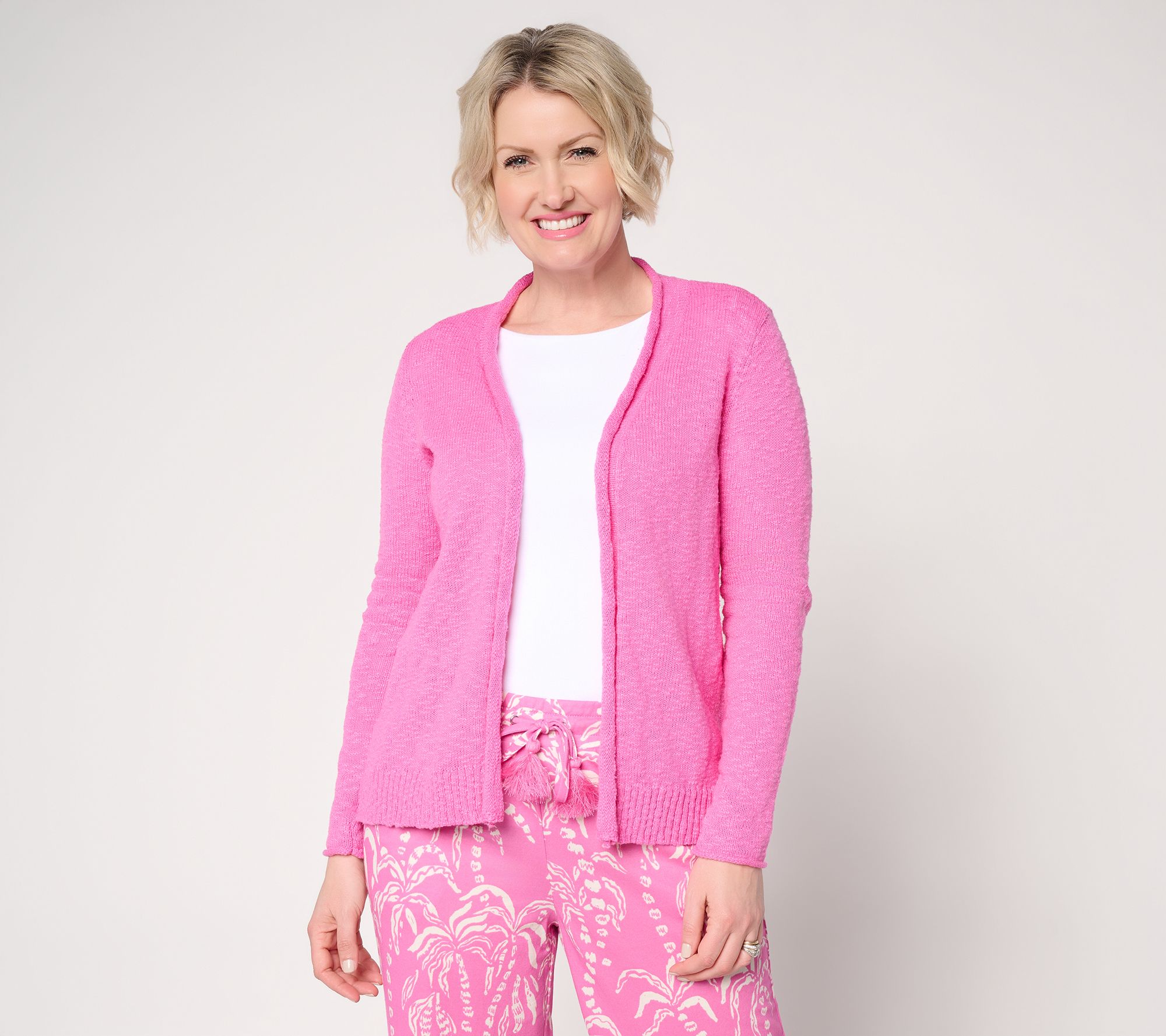 Belle Beach by Kim Gravel Gotta Getaway 100% Cotton Open Cardigan