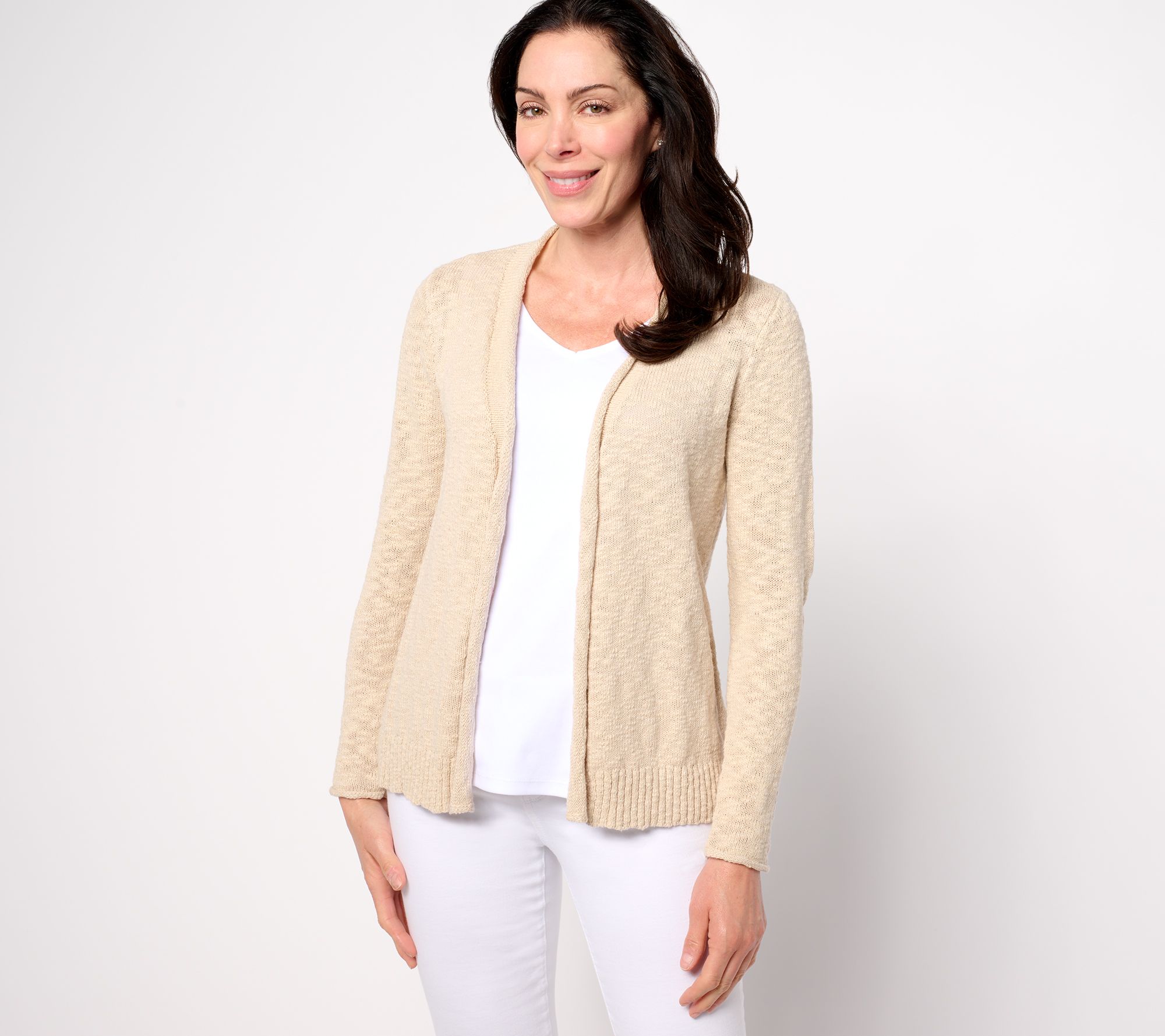 Belle Beach by Kim Gravel Gotta Getaway 100% Cotton Open Cardigan