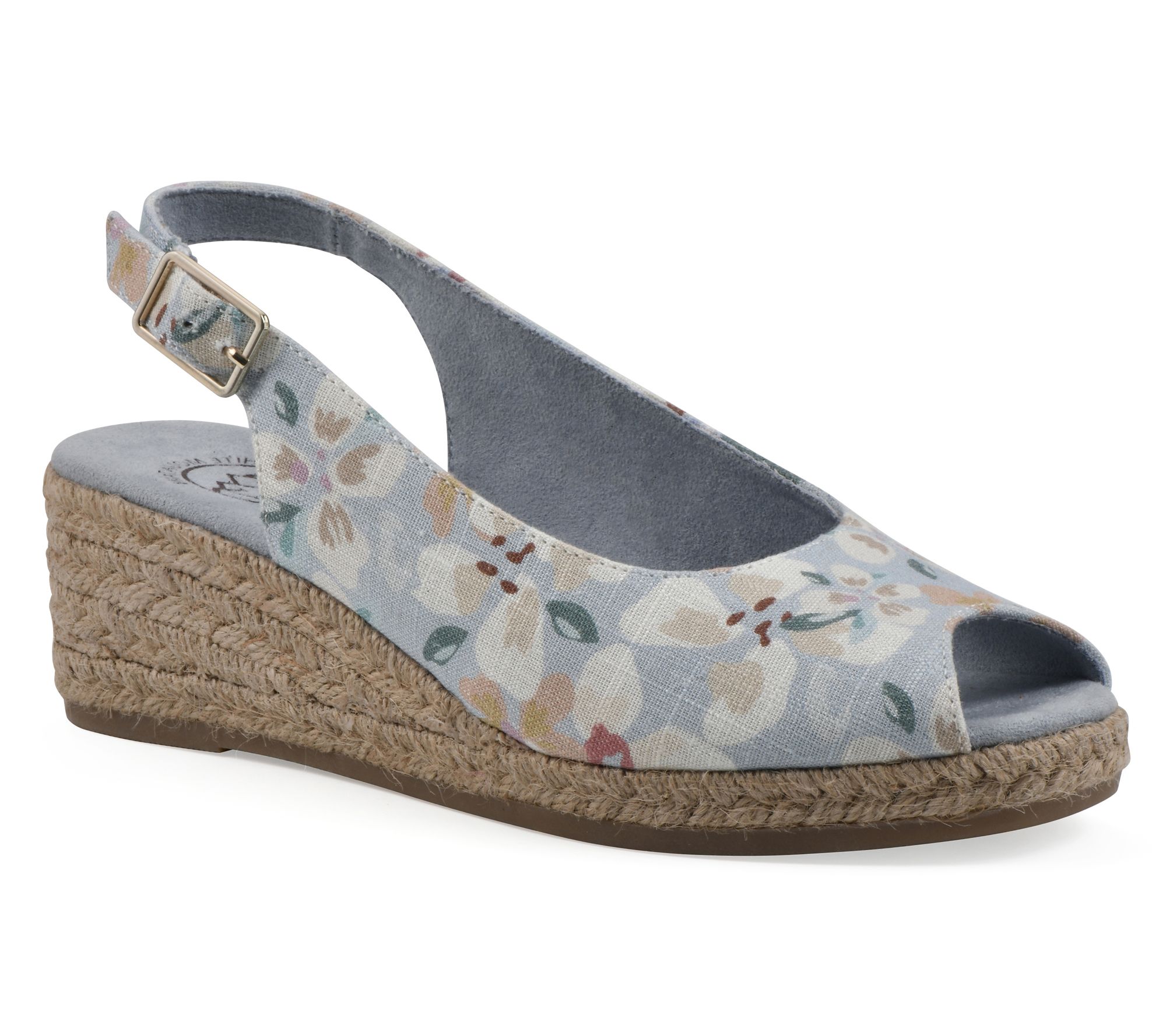White Mountain Espadrille Wedge Sandal - Maize