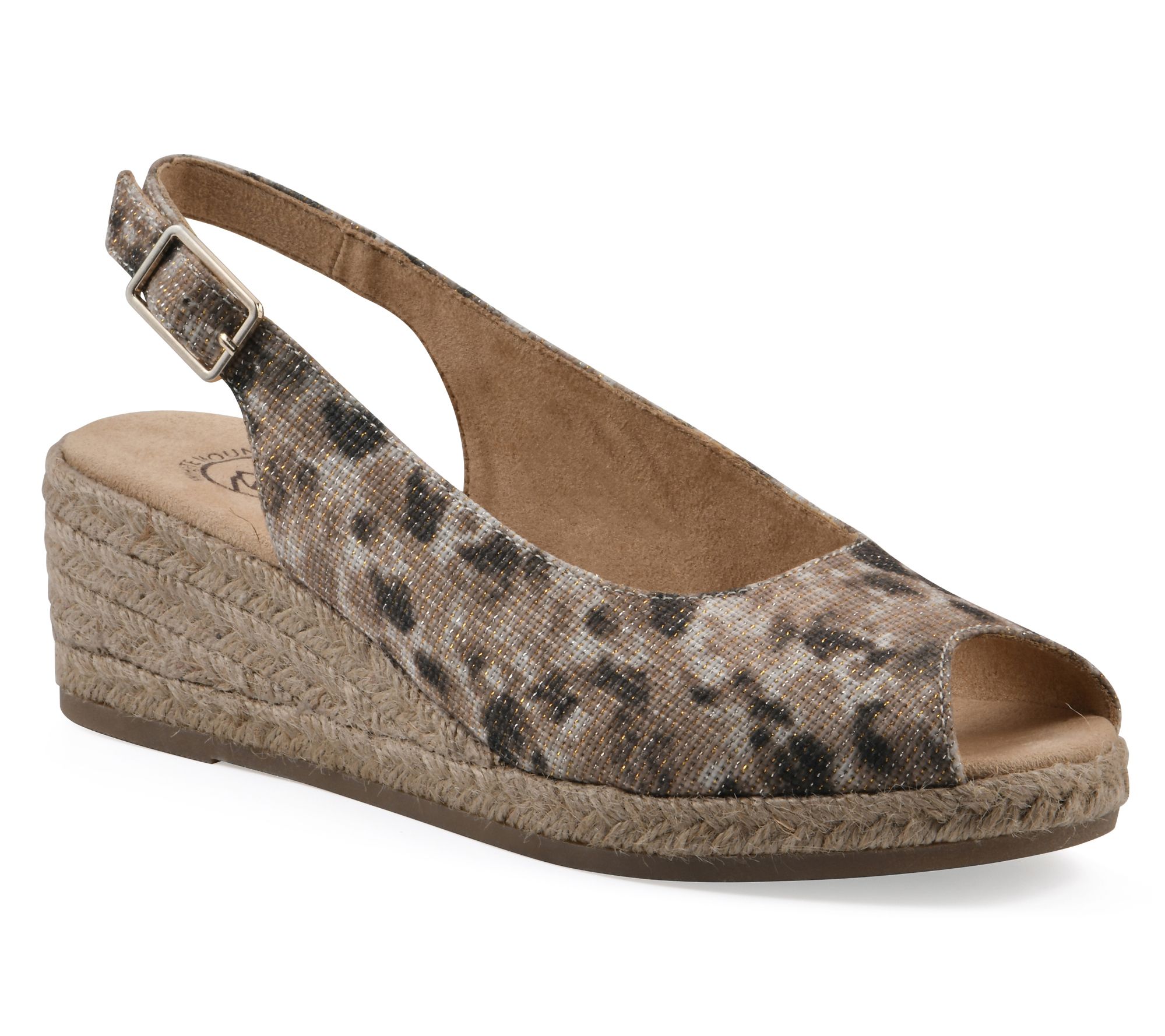 White Mountain Espadrille Wedge Sandal - Maize