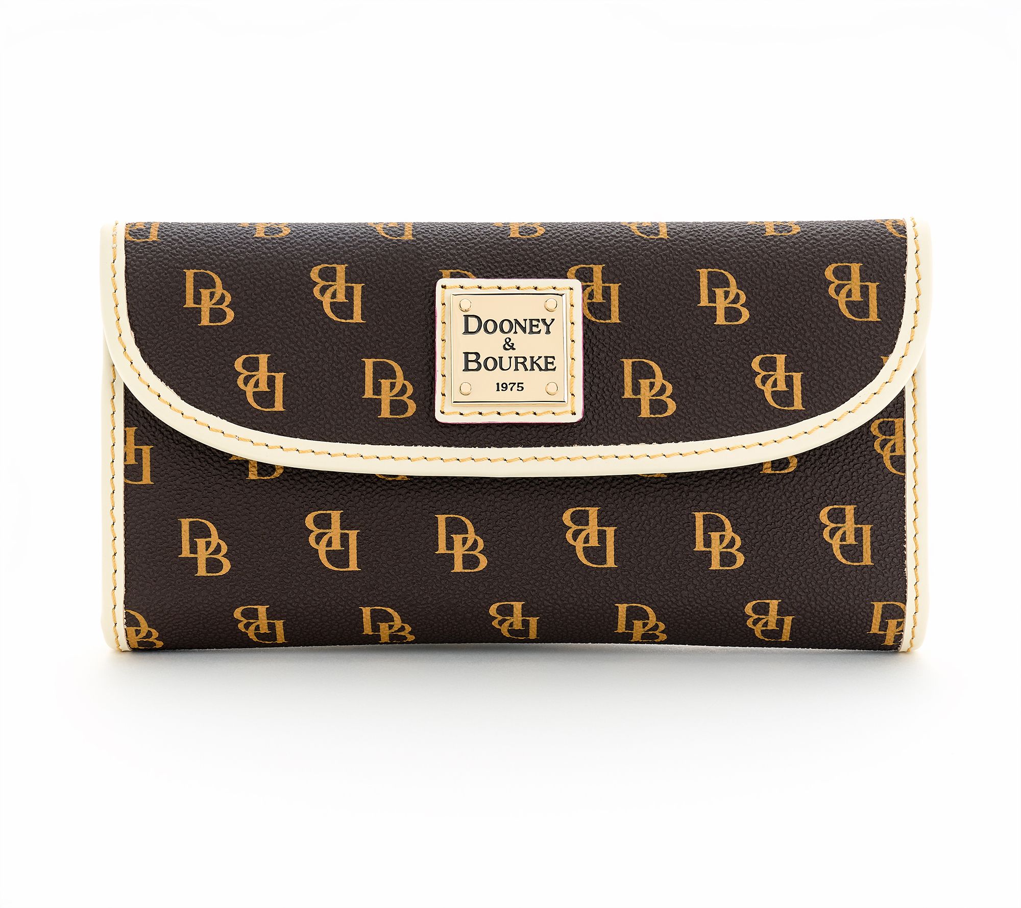 Dooney & Bourke Gretta Continental Clutch with Colored Trim