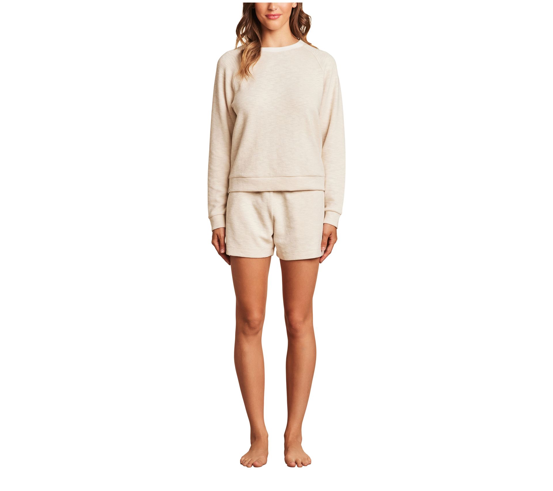Barefoot Dreams Malibu Collection Slub Double Knit Pullover
