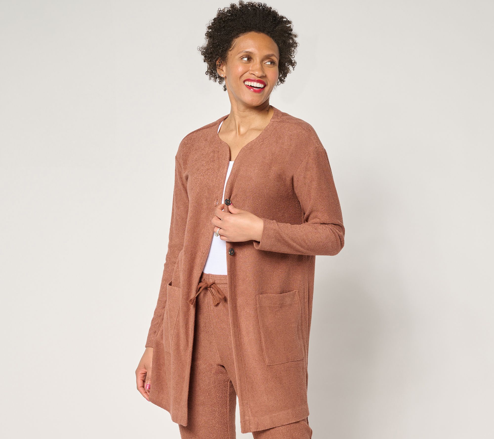 "As Is" Modern Soul Comfort Soul Terry Novelty Cardigan