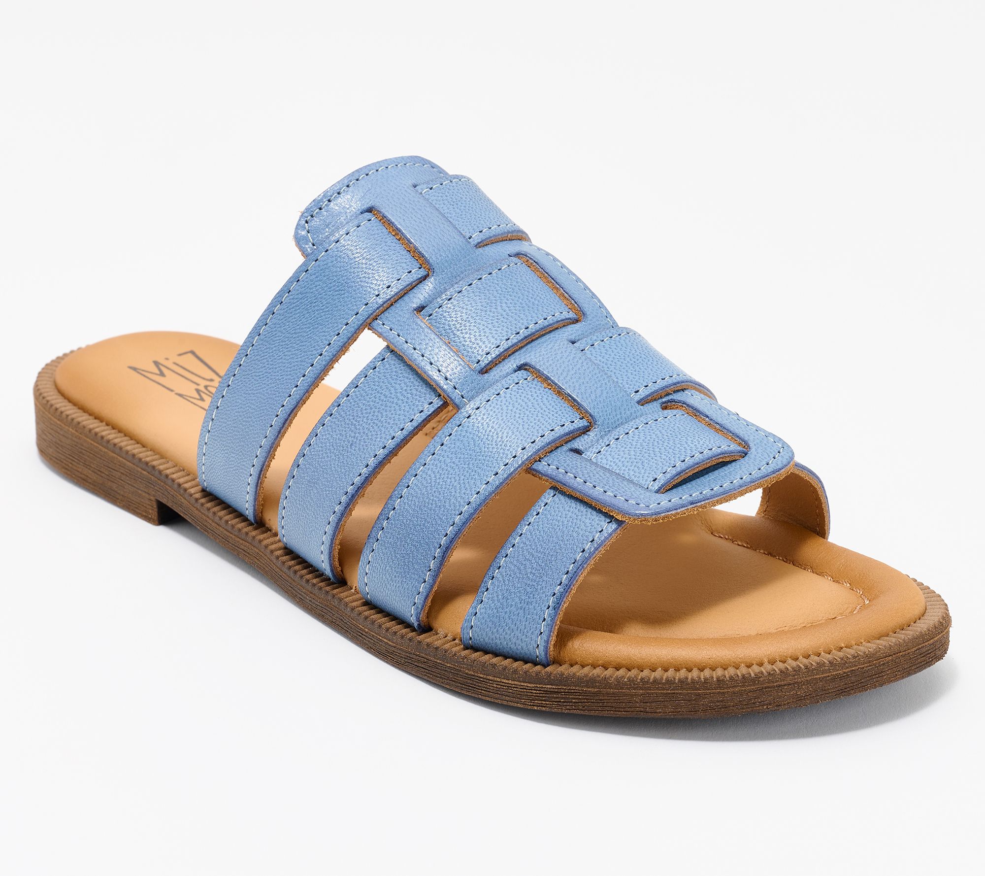 "As Is" Miz Mooz Leather Fisherman Slide Sandals- Primm
