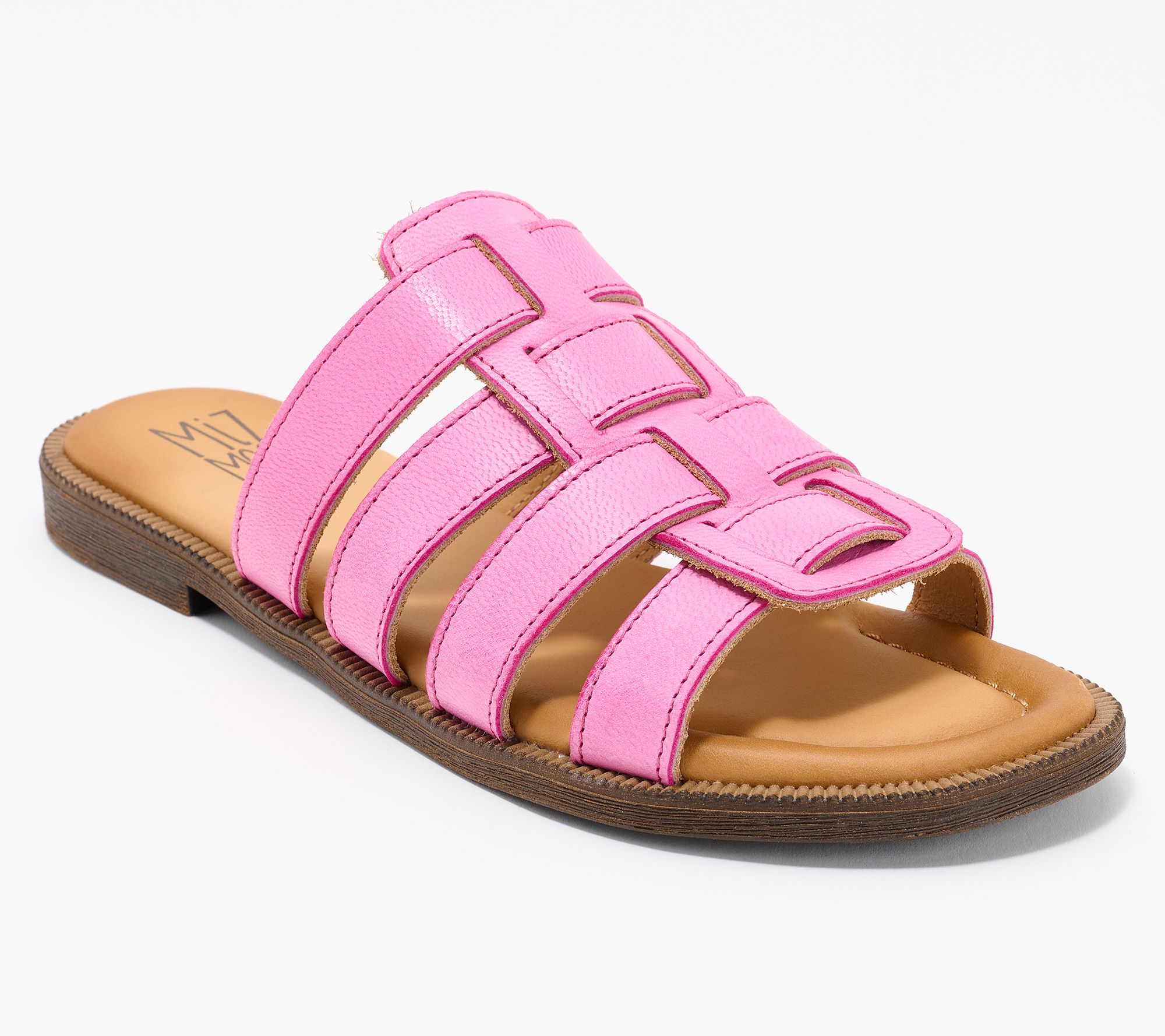 "As Is" Miz Mooz Leather Fisherman Slide Sandals- Primm