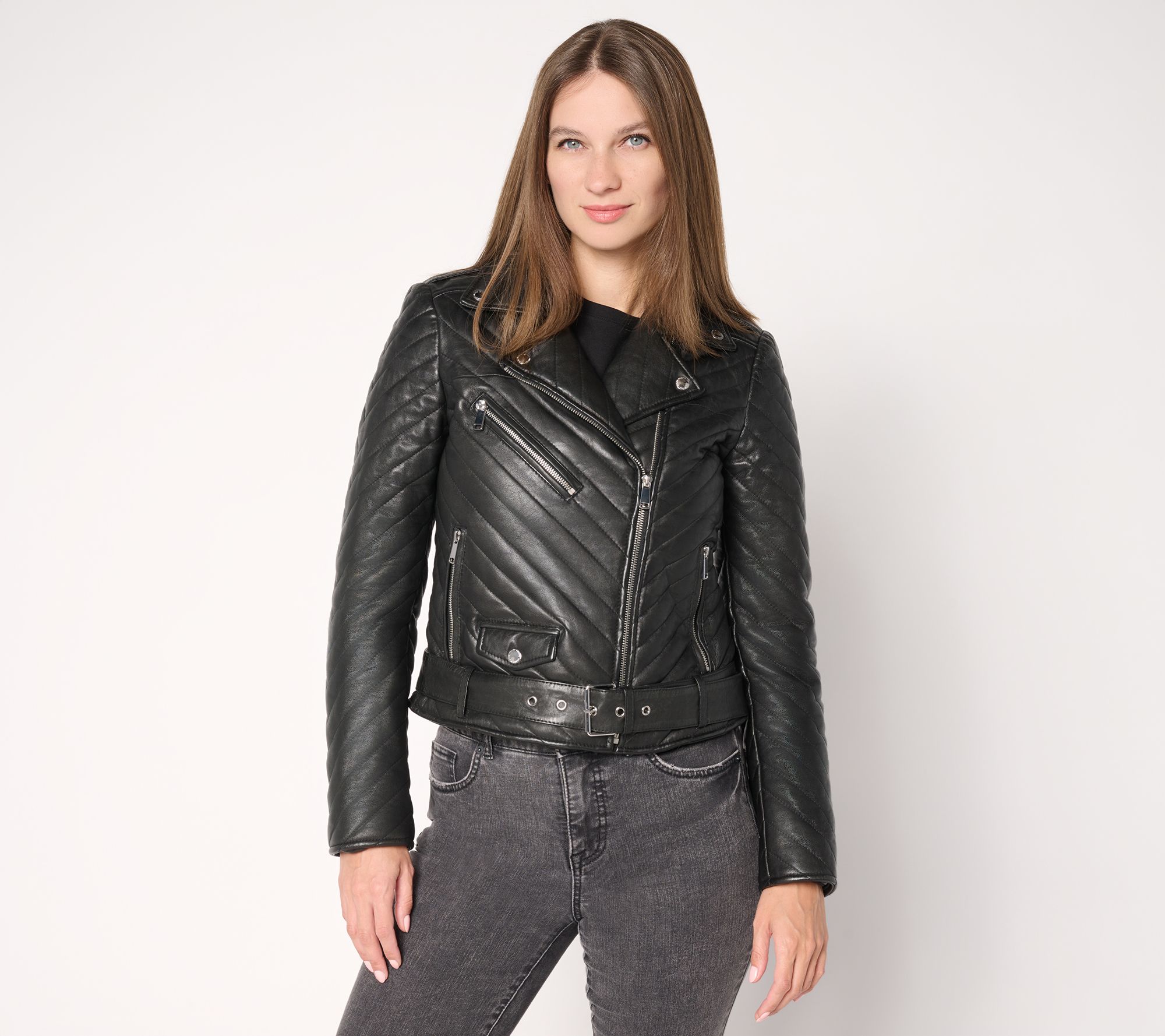 Wilson's Leather Margo Quilted Moto Jacket