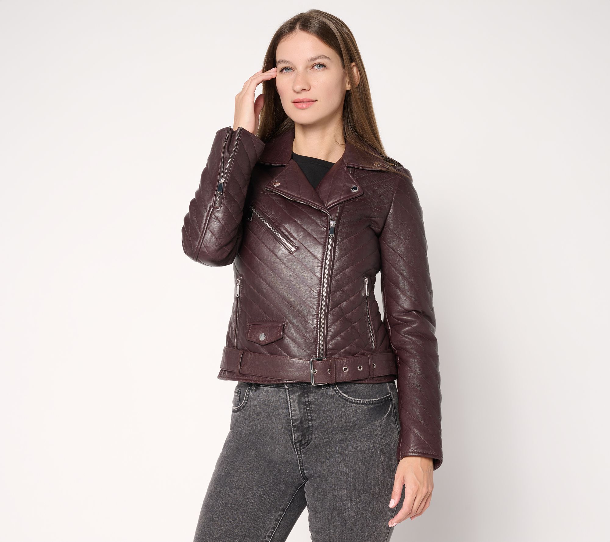Wilson's Leather Margo Quilted Moto Jacket