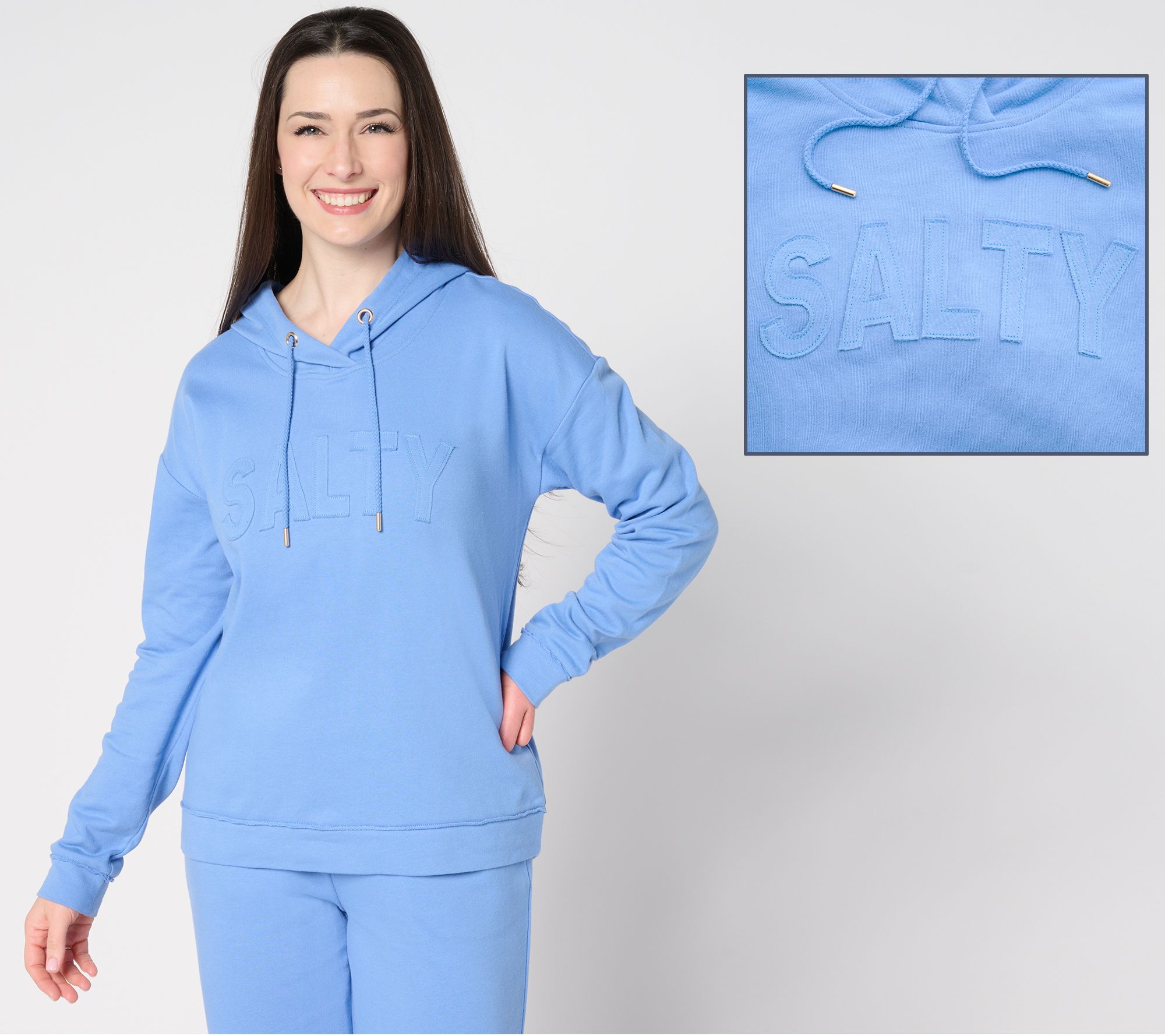 "As Is" AnyBody French Terry Message Hoodie