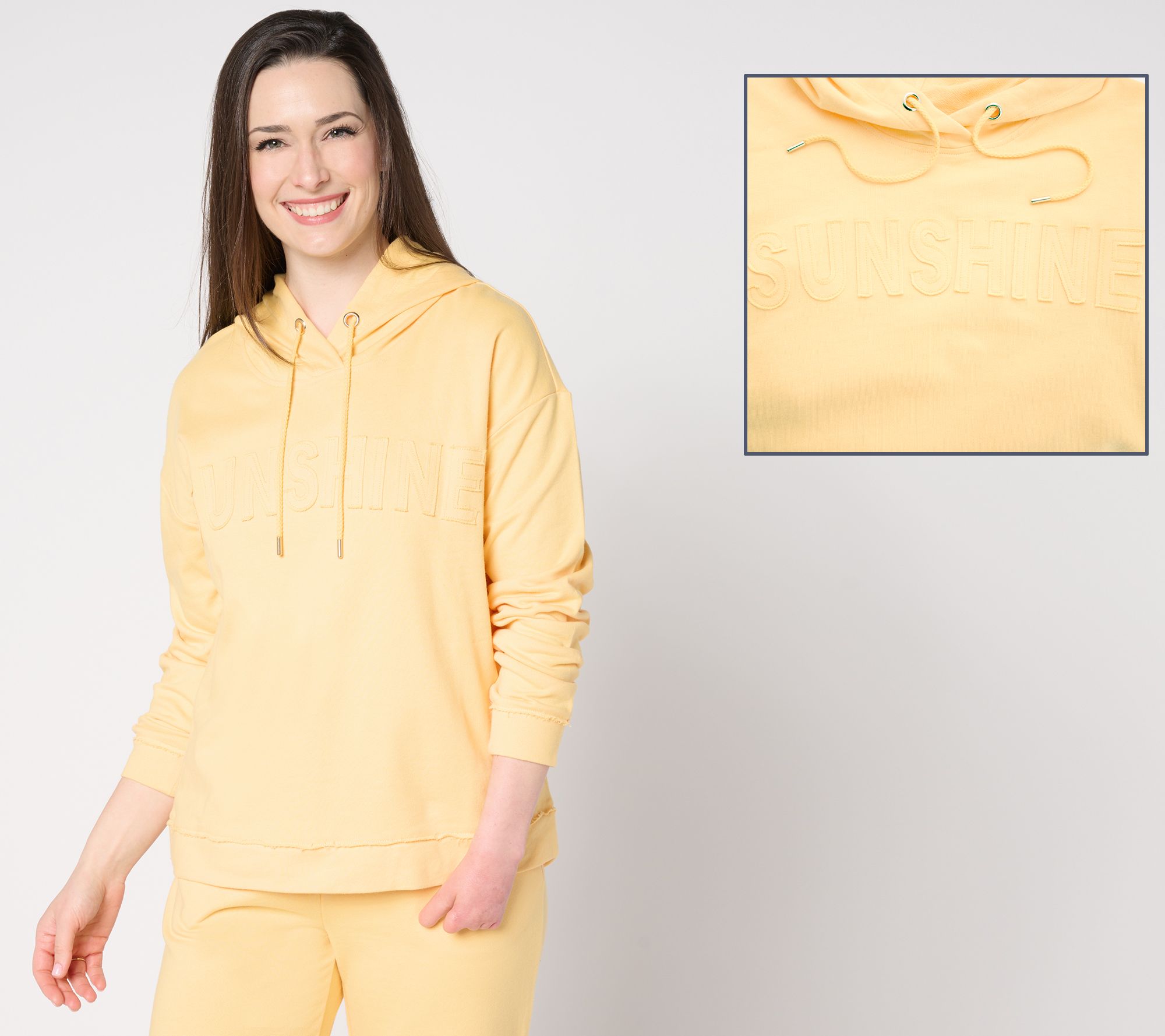 "As Is" AnyBody French Terry Message Hoodie