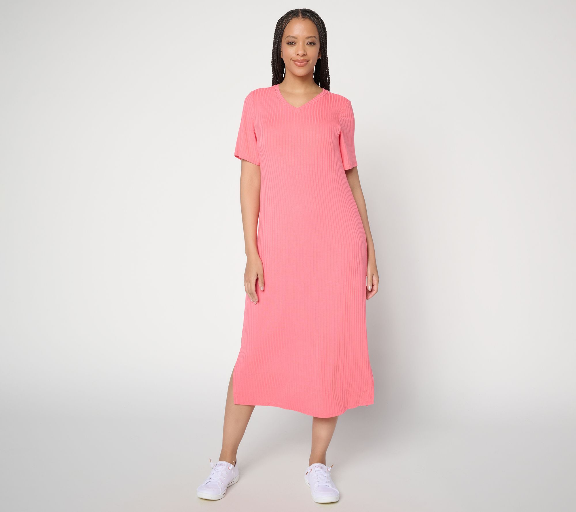 Anybody Radiant Rib Knit Midi Dress with Support System