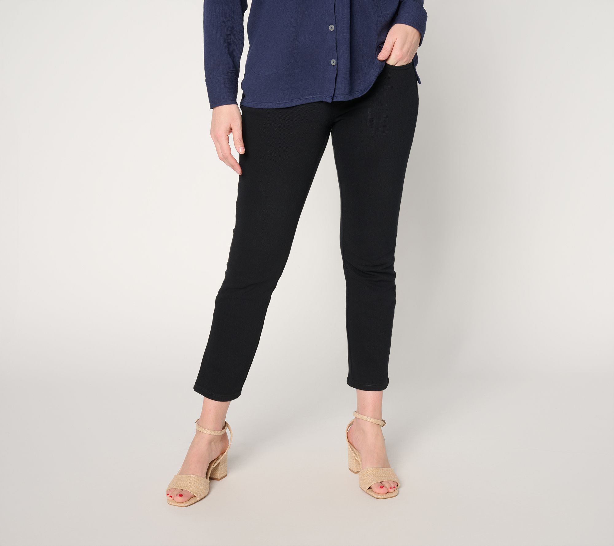 Belle by Kim Gravel Flexibelle Straight Leg Ankle Jean