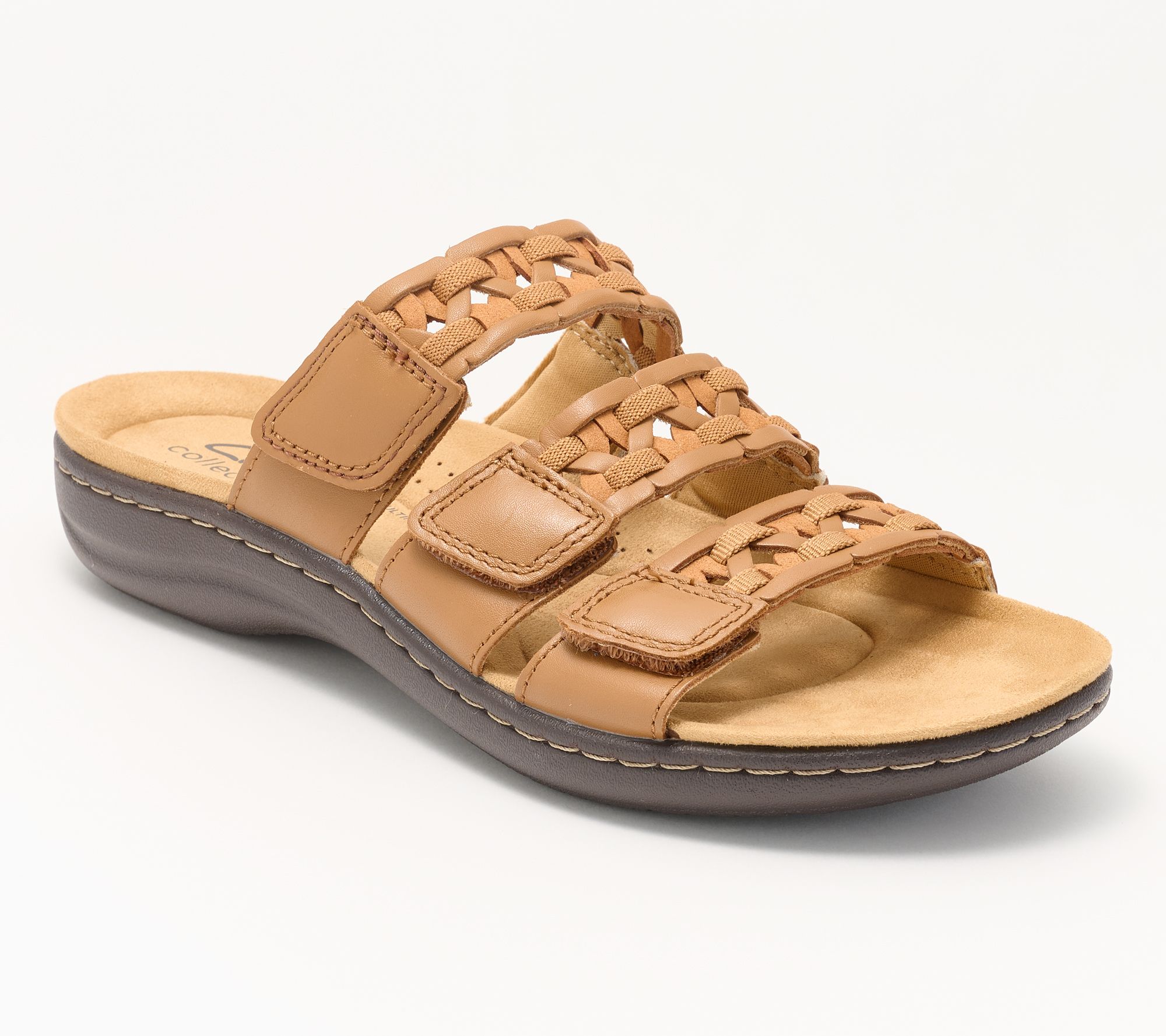 Clarks Collection Leather Slide Sandals -Laurieann Emma