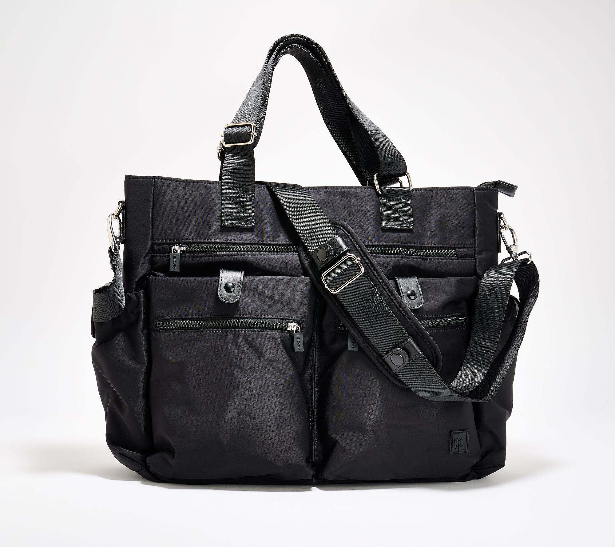"As Is" IHKWIP The Champion Multi-Pocket Large Tote w/ Crossbody Strap
