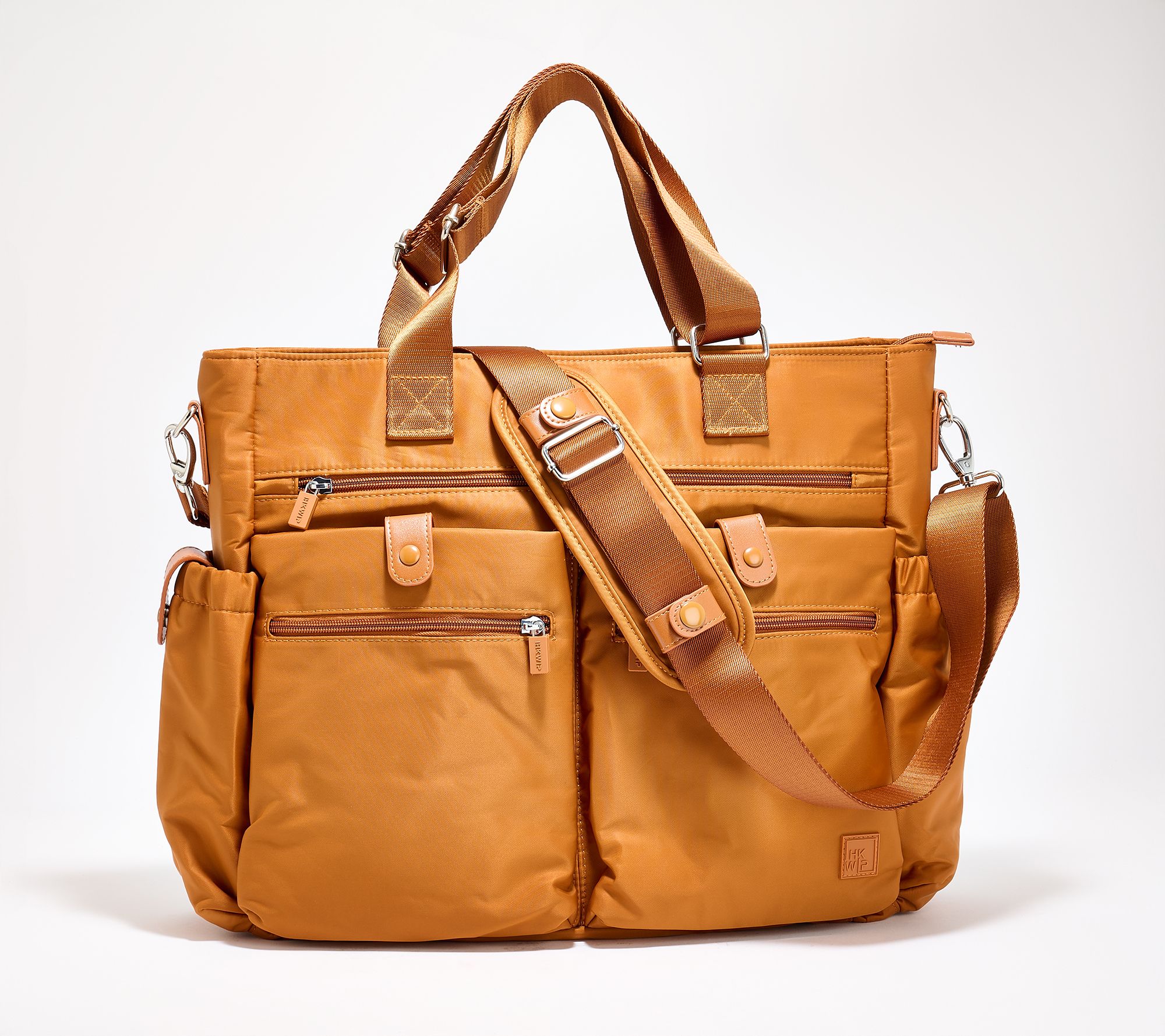 "As Is" IHKWIP The Champion Multi-Pocket Large Tote w/ Crossbody Strap