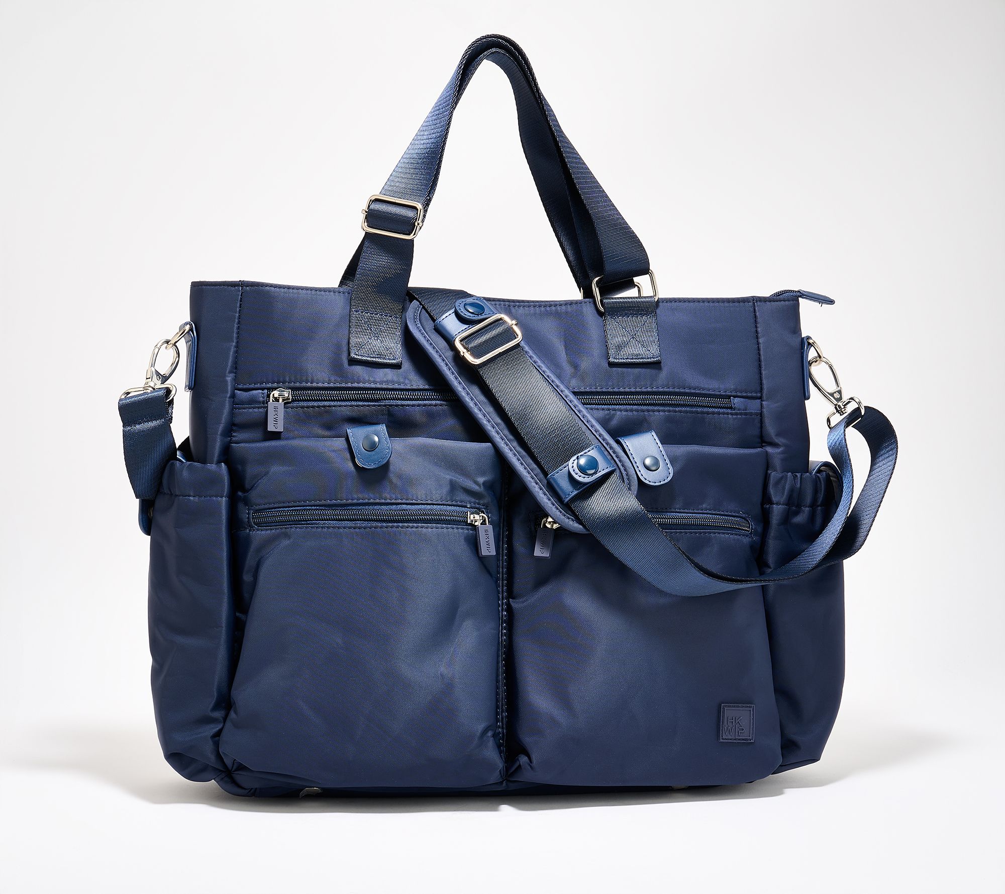 "As Is" IHKWIP The Champion Multi-Pocket Large Tote w/ Crossbody Strap