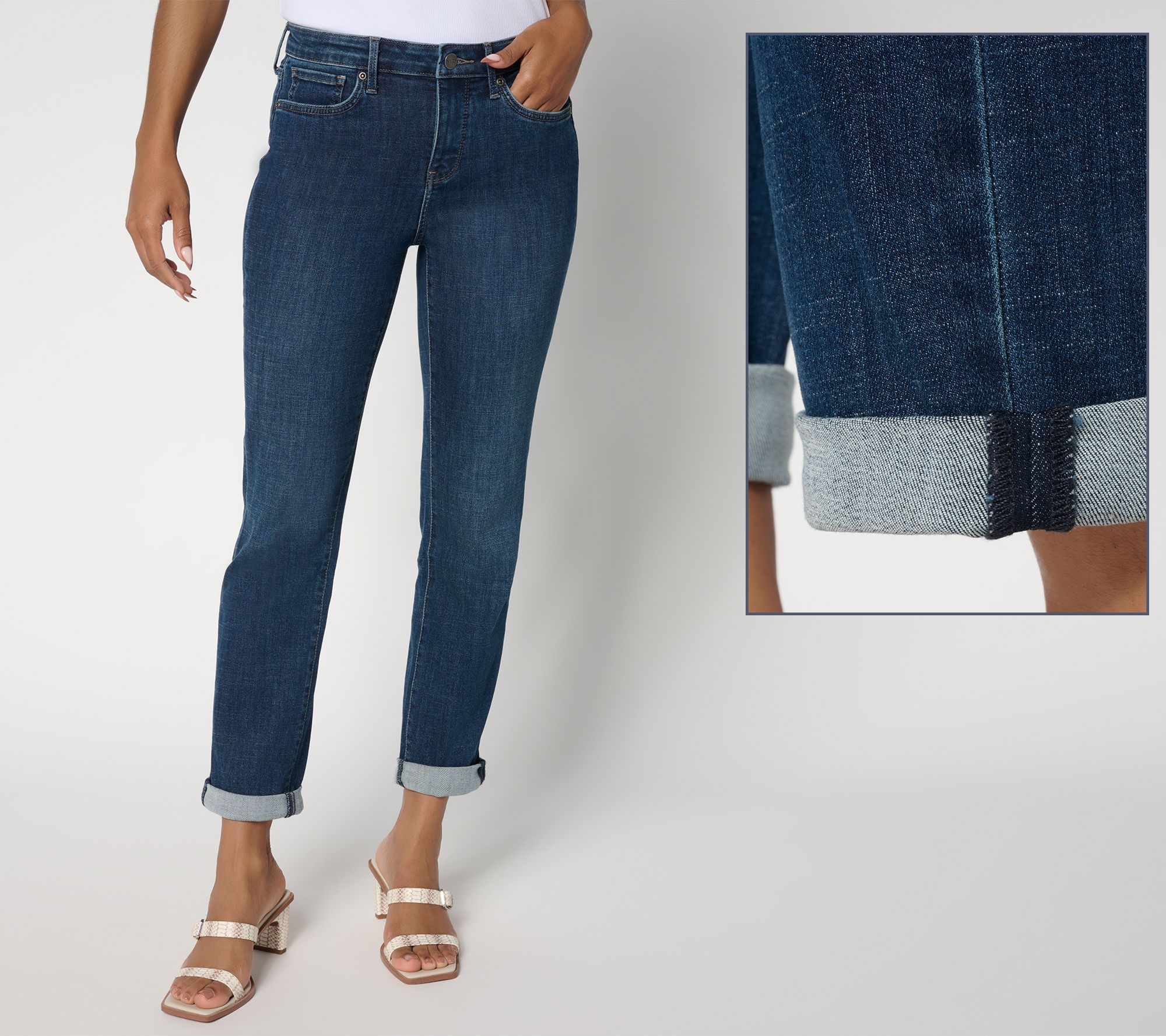 "As Is" NYDJ Sheri Slim Ankle Jean with Cuff