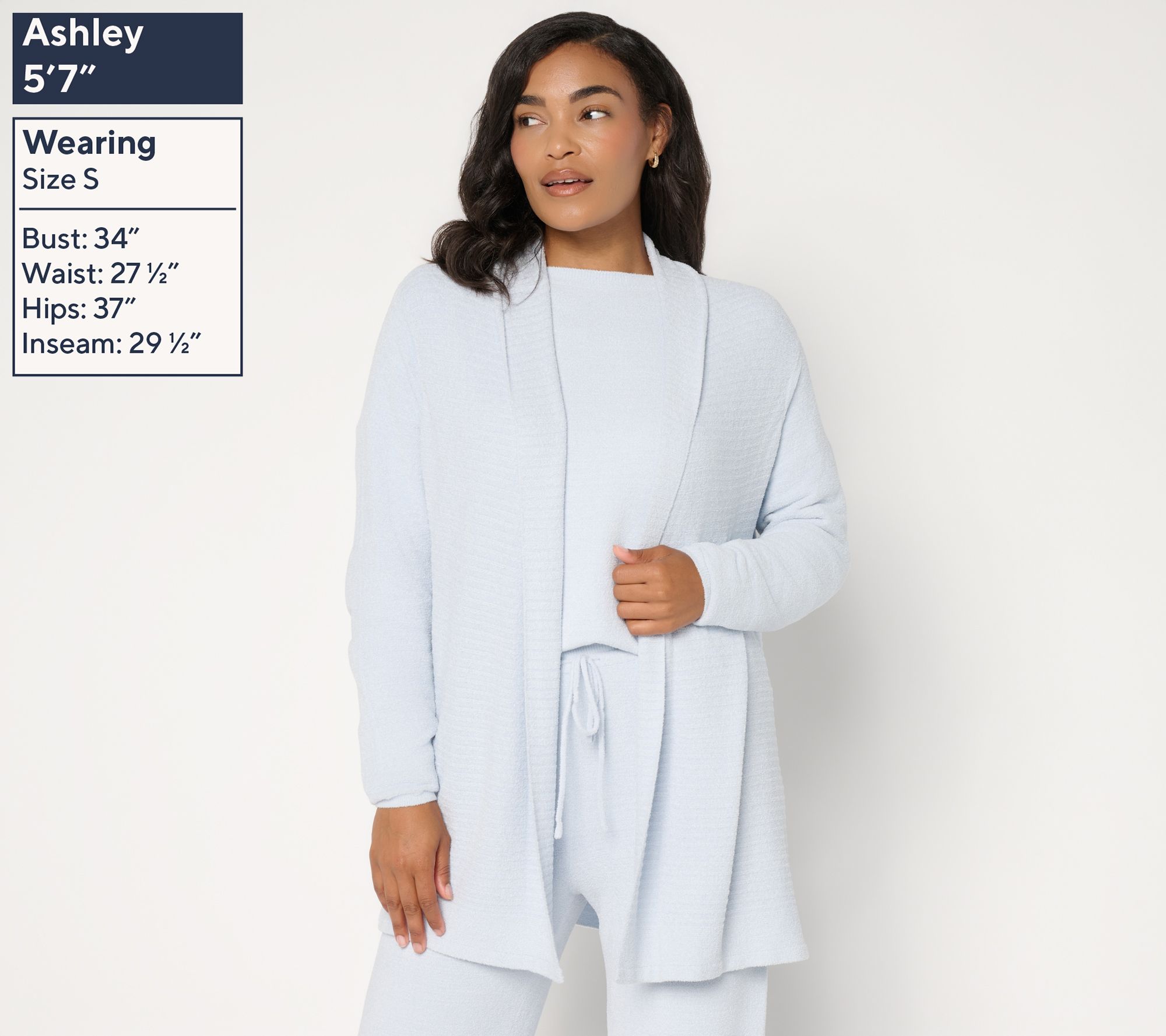 Barefoot Dreams CozyChic Ultra Lite Rib Front Cardigan | QVC