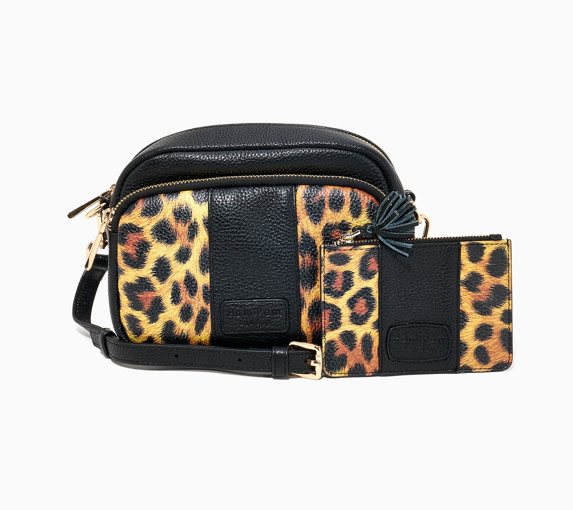 Pom Pom London Original Crossbody with RFID Slim Card Case