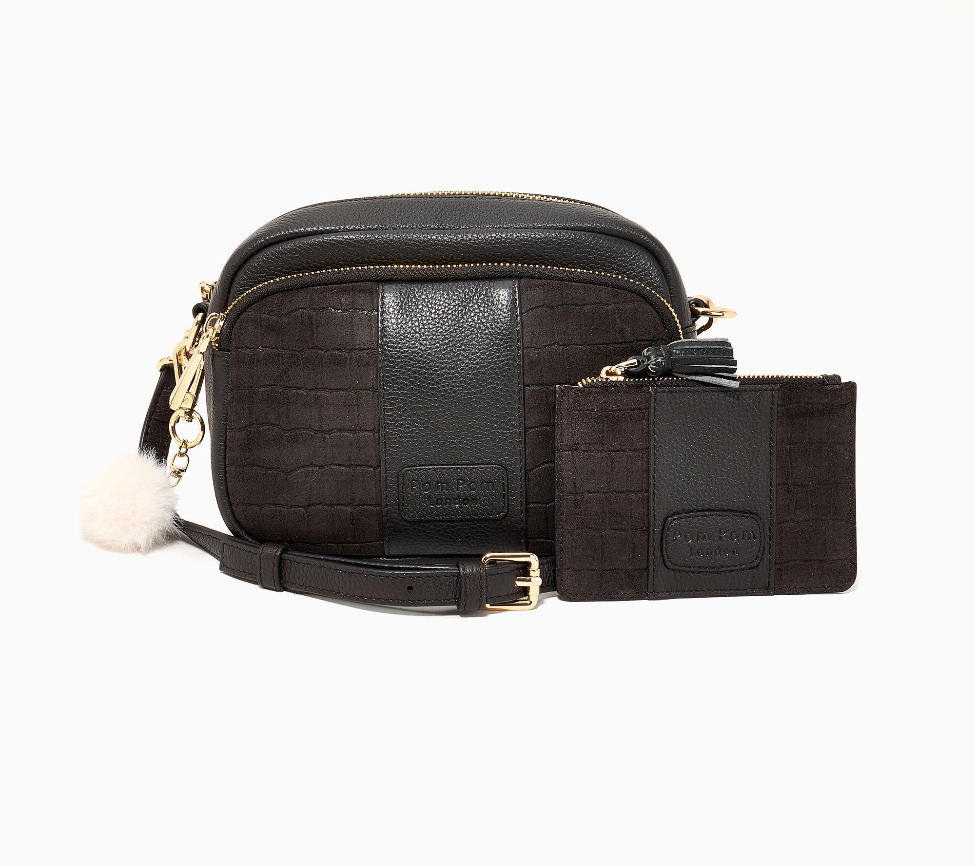 Pom Pom London Original Crossbody with RFID Slim Case