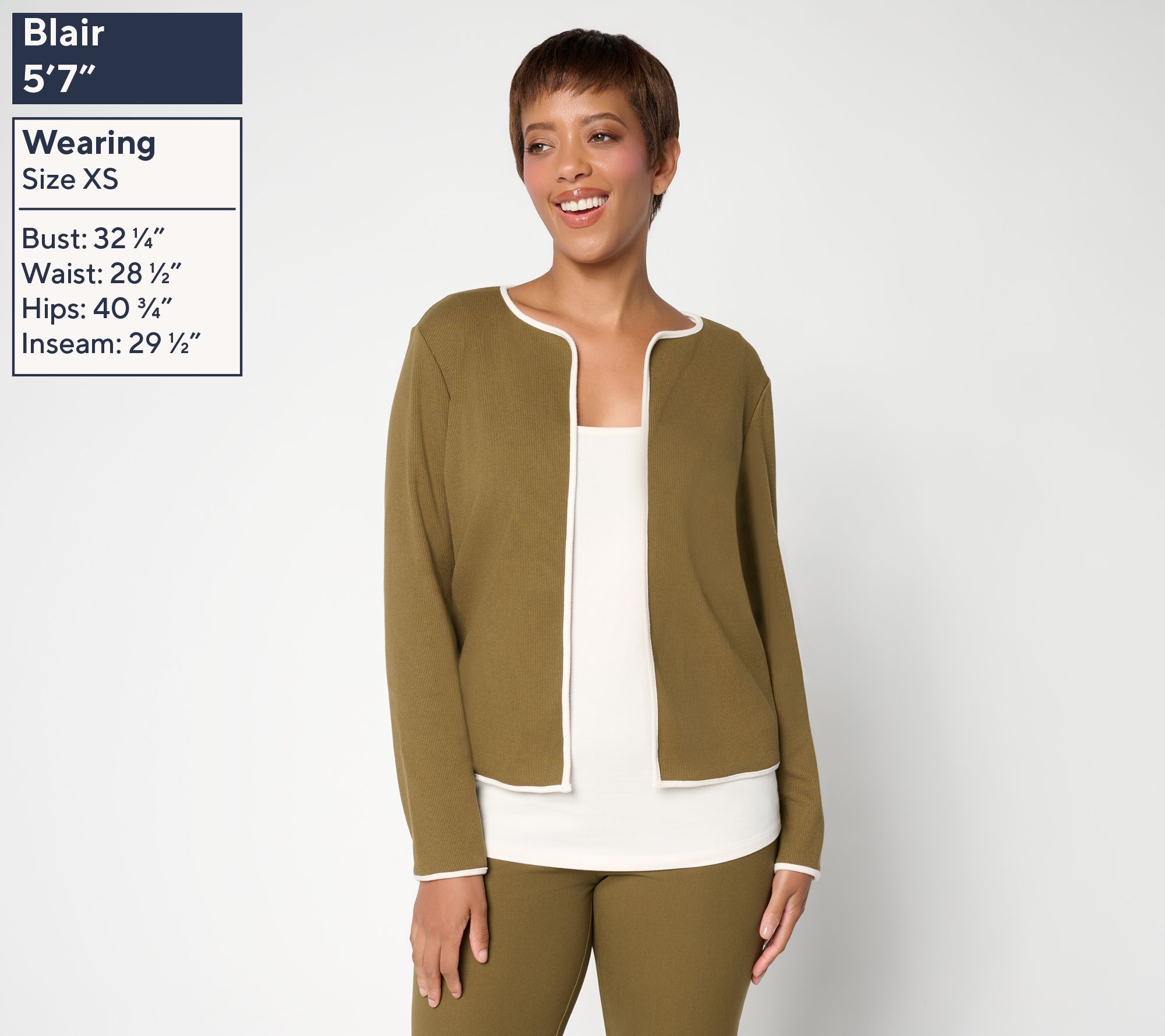 BEAUTIFUL by Lawrence Zarian Open Front Cardigan Sweater | QVC