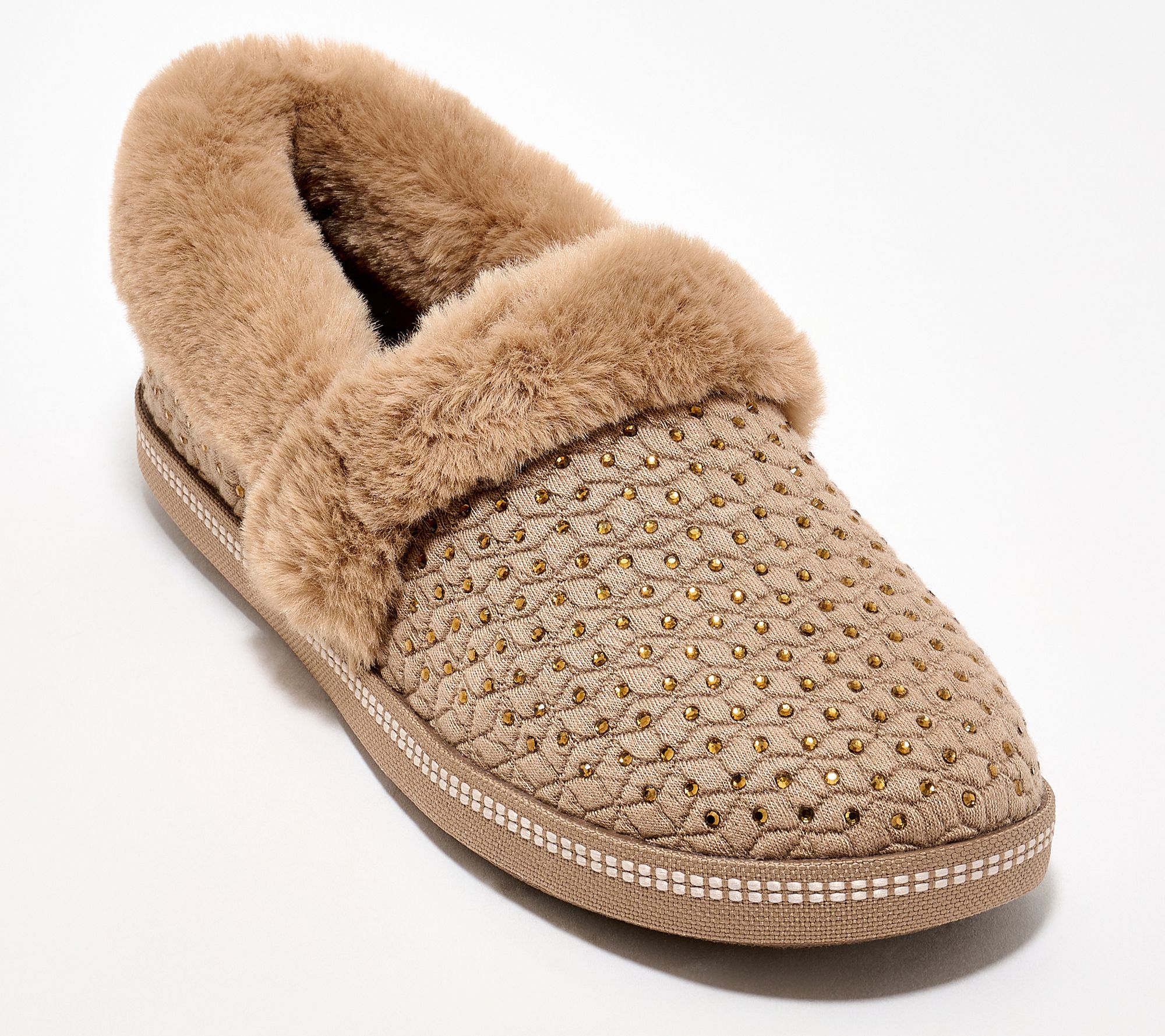 "As Is" Skechers Cozy Campfire Vegan Rhinestone Slippers