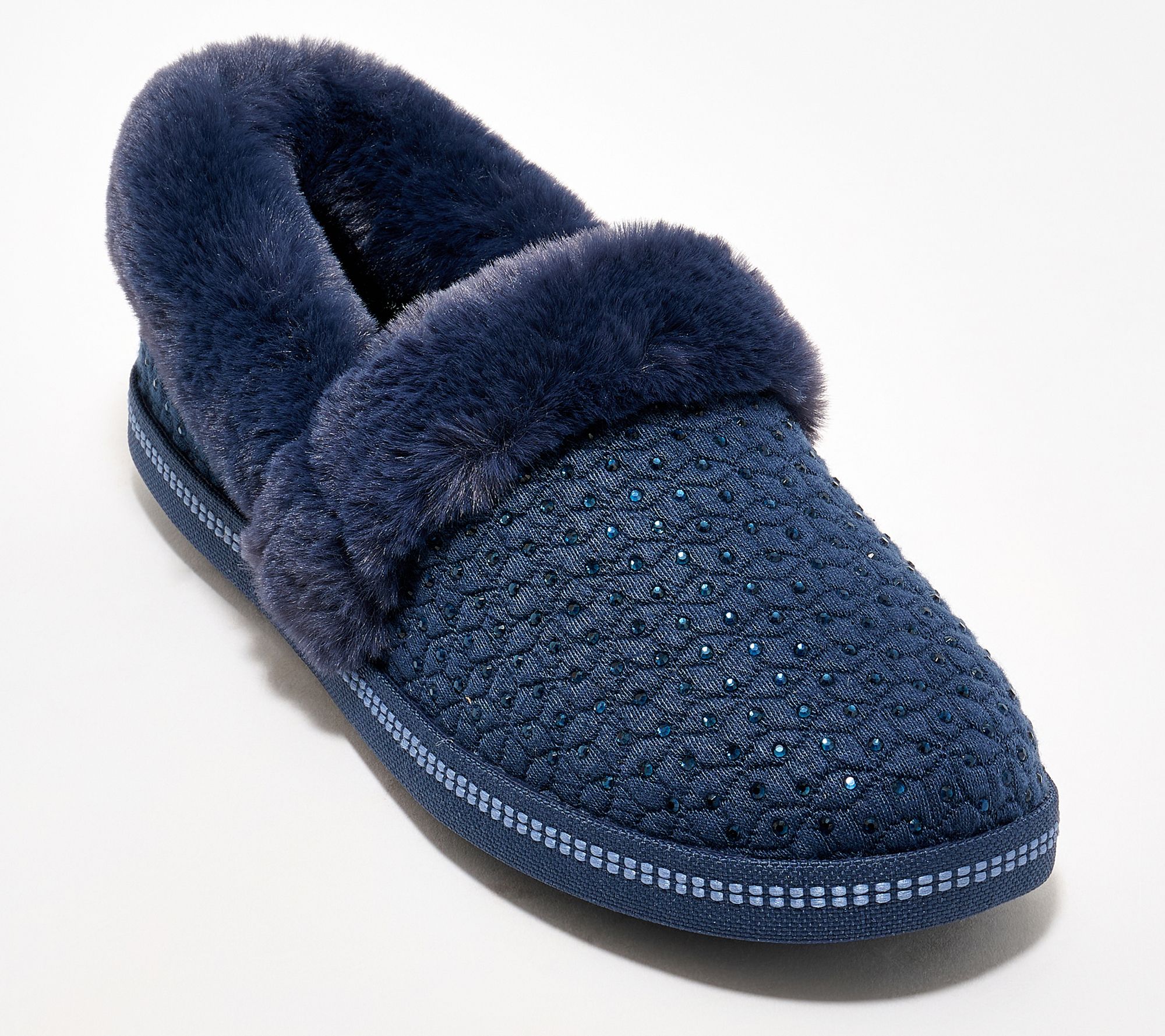 "As Is" Skechers Cozy Campfire Vegan Rhinestone Slippers