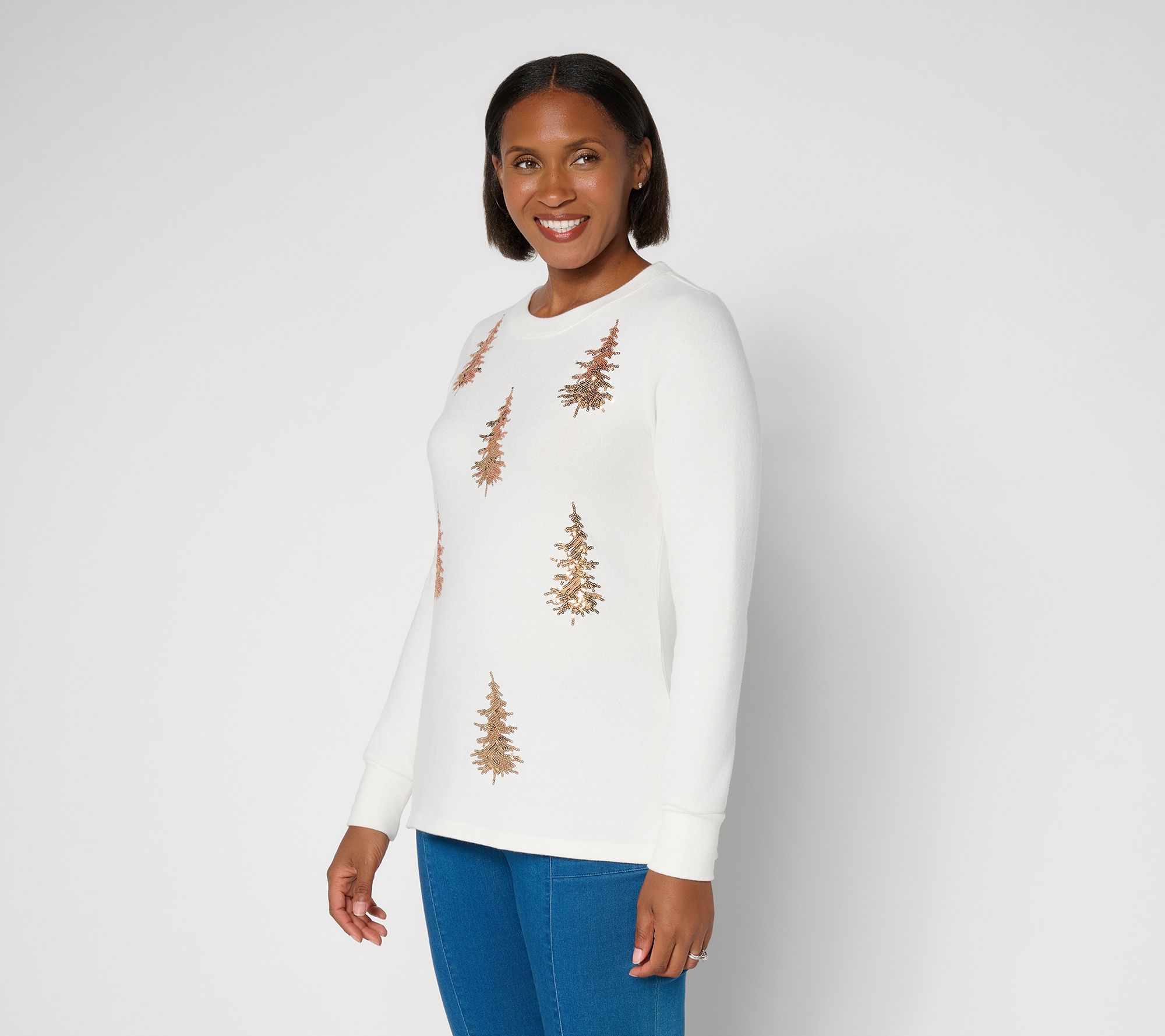 Jingle Belles by Kim Gravel Festive Forest Sequin Tree Top