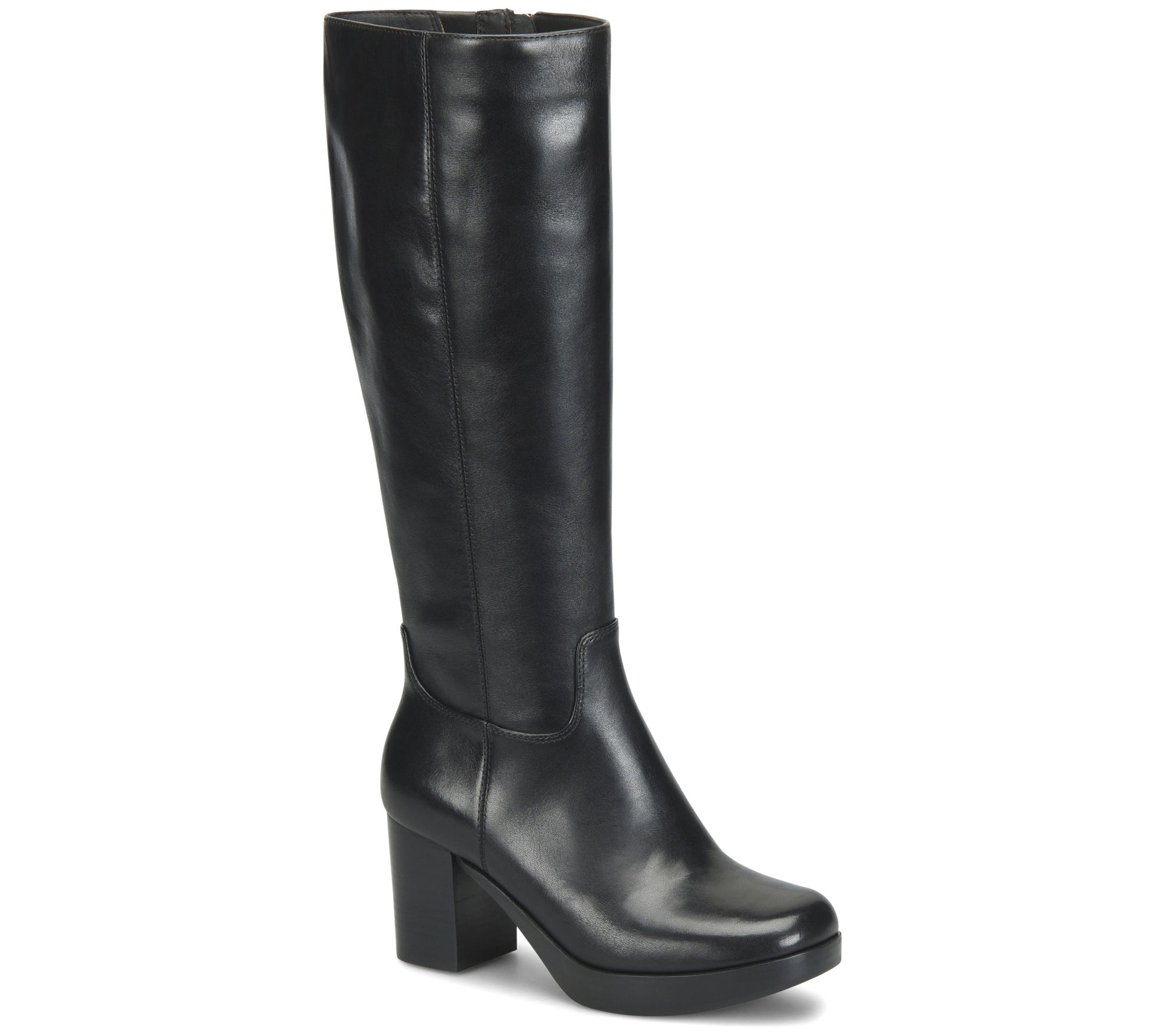 Sofft Leather Platform Knee High Boot - Kristen