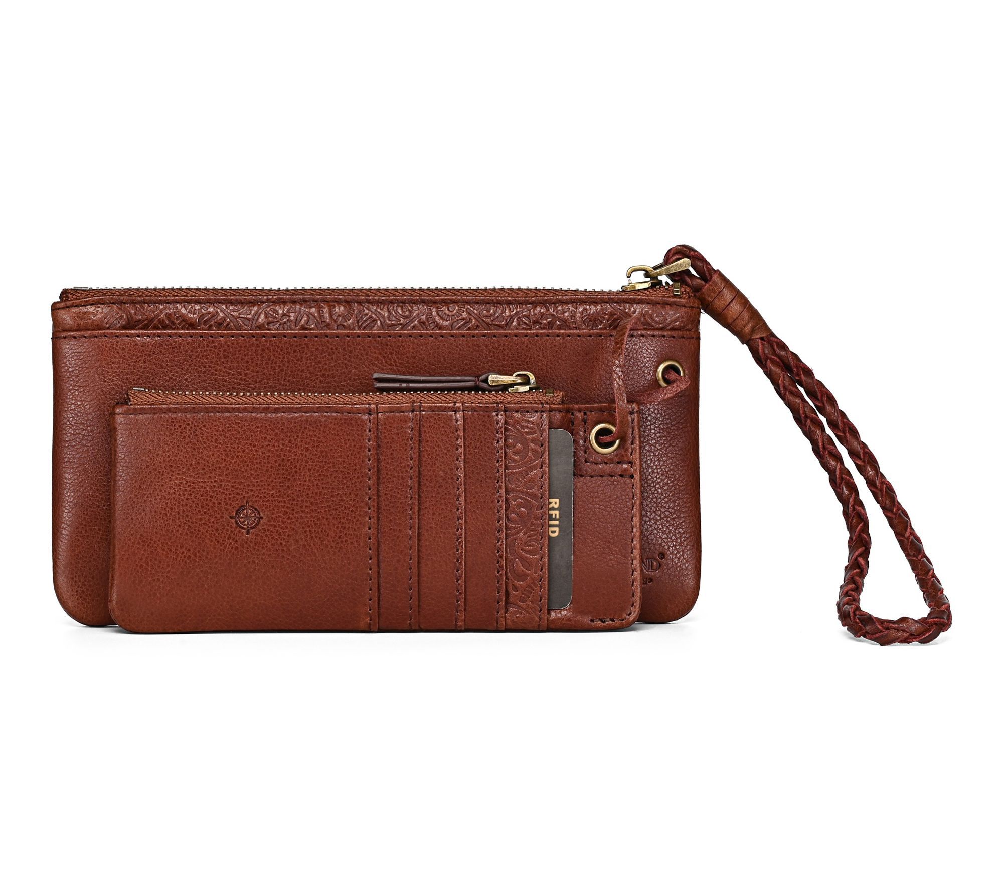 Old Trend Marigold Modular Leather RFID Zip Wallet
