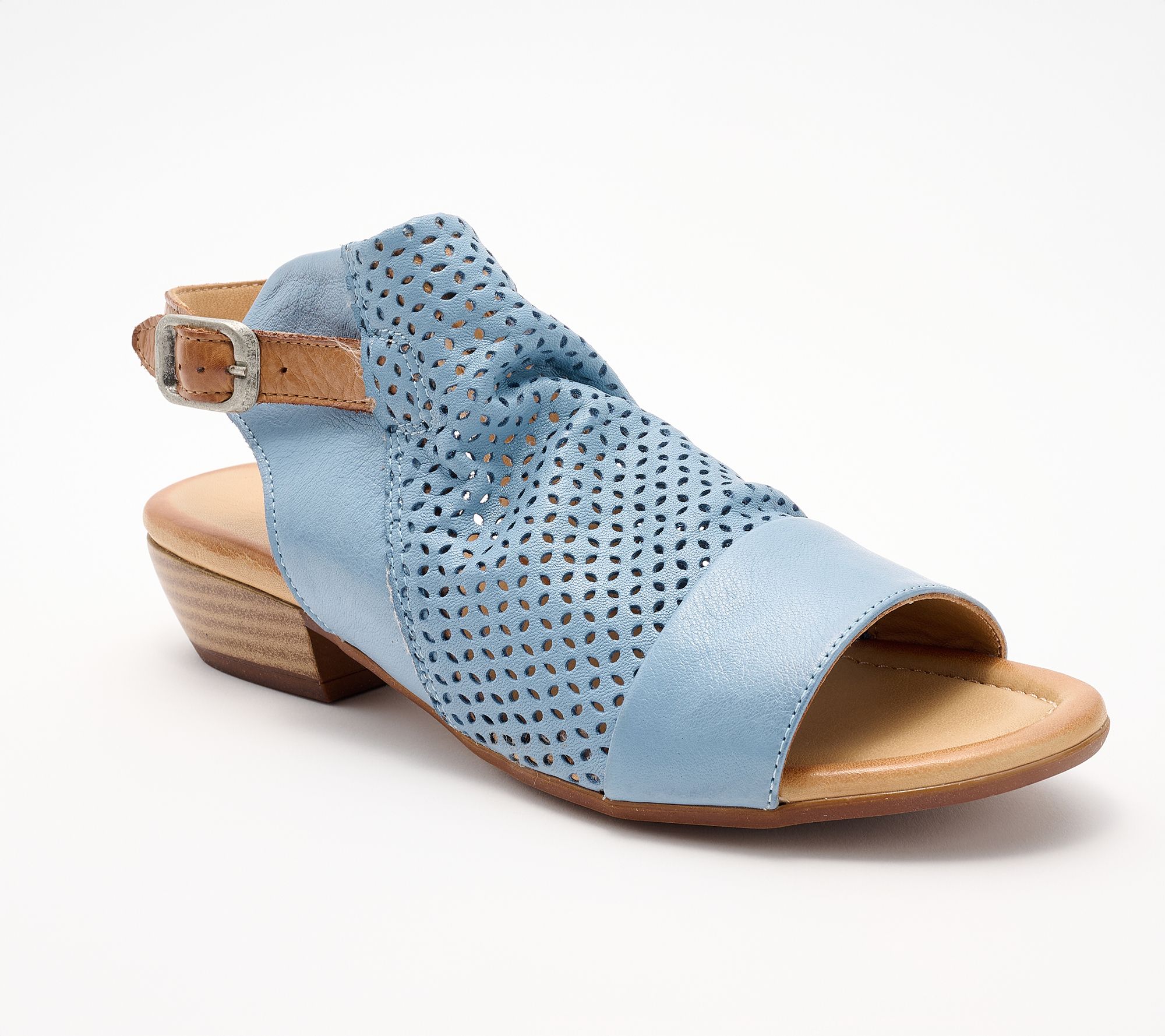"As Is" Miz Mooz Leather Shooties Heeled Sandals - Cayden