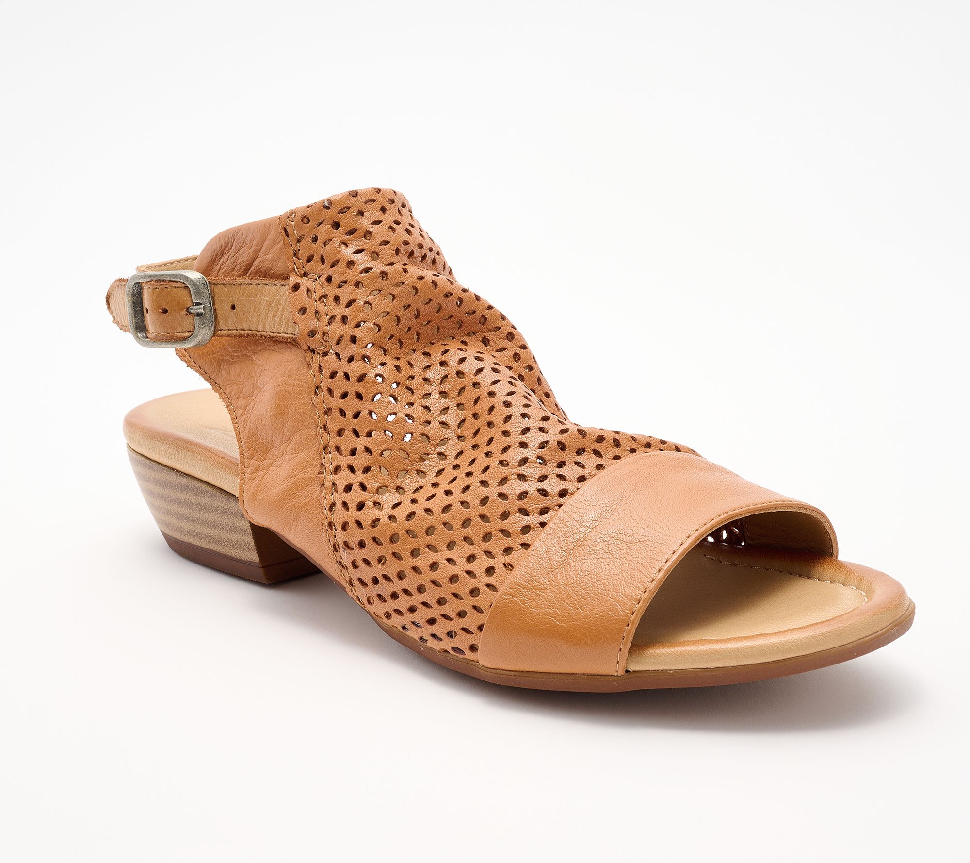 "As Is" Miz Mooz Leather Shooties Heeled Sandals - Cayden