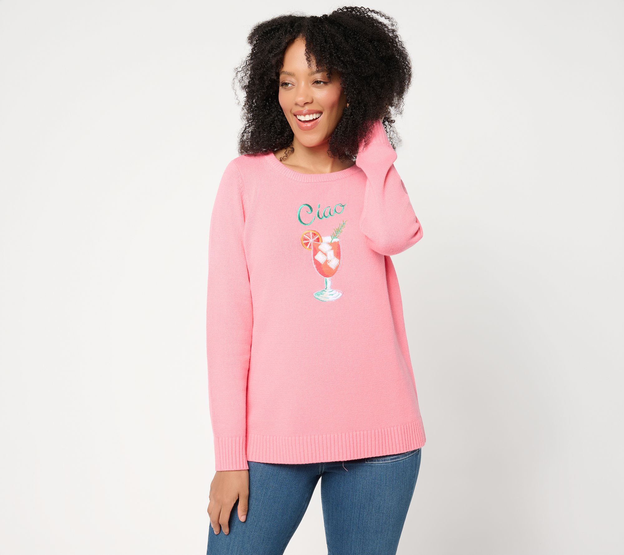 "As Is" Belle Beach by Kim Gravel Ciao Bella Cheers to Summer Sweater