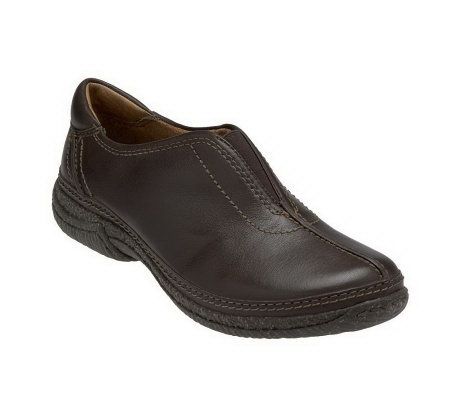 Clarks Artisan Collection Dynamic Vision Leather Slip on Shoe — QVC.com