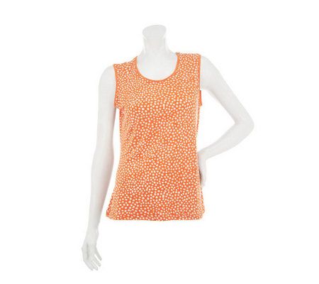 Qvc susan graver polka dot top on sale