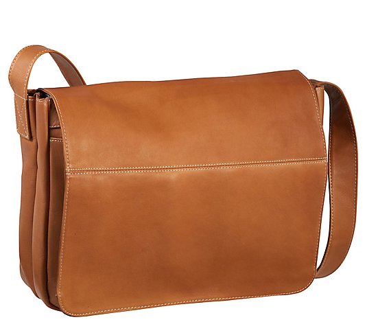 Le Donne Leather Full Flap Laptop Messenger Bag
