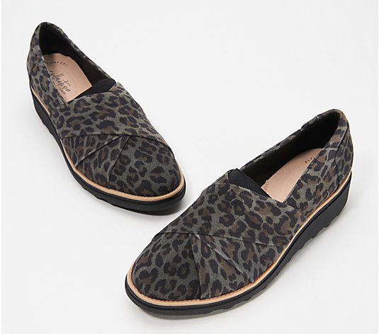 Clarks Collection Suede Loafers - Sharon Form - QVC.com