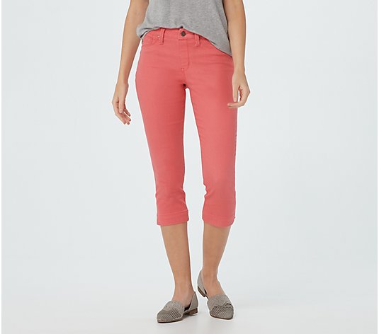 Laurie Felt Regular Colored Silky Denim Capri Pull-On Jeans