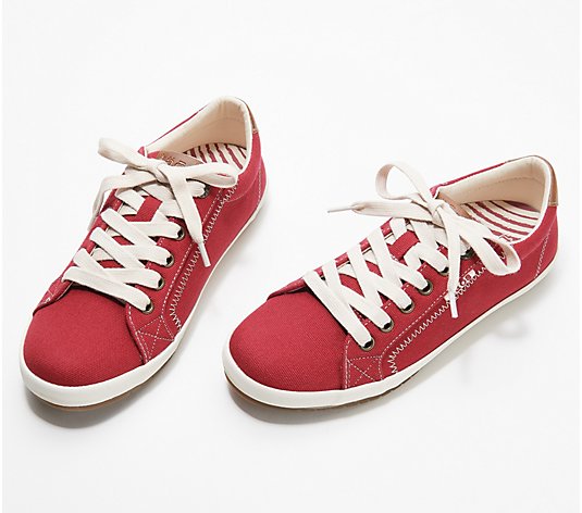 Taos Canvas Lace-Up Sneakers - Star Burst