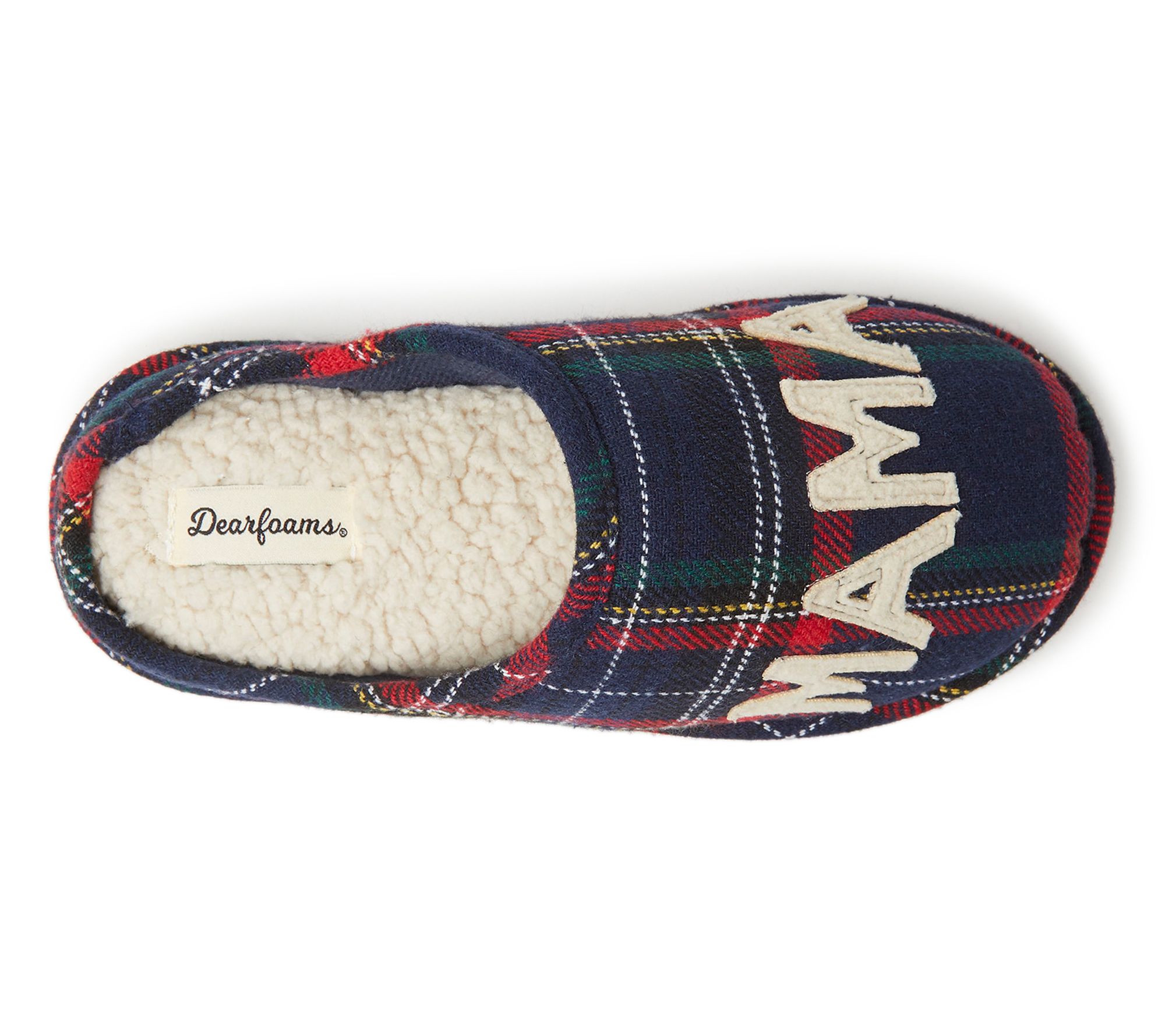 mama bear plaid slippers