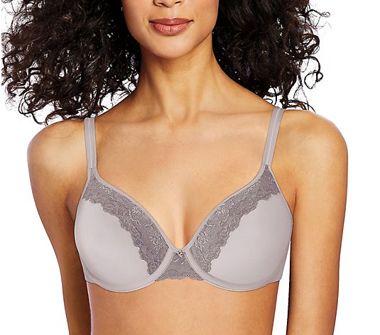 Bali One Smooth U® Ultra Light Lace With Lift T-Shirt Underwire Full  Coverage Bra-3l97