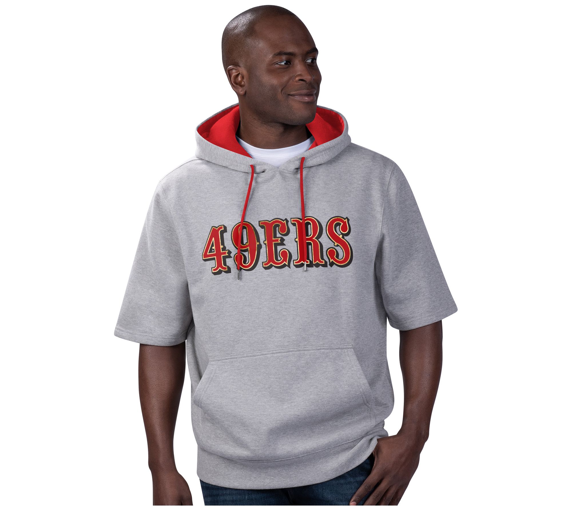 NFL Men's Short Sleeve Hooded Sweatshirt 