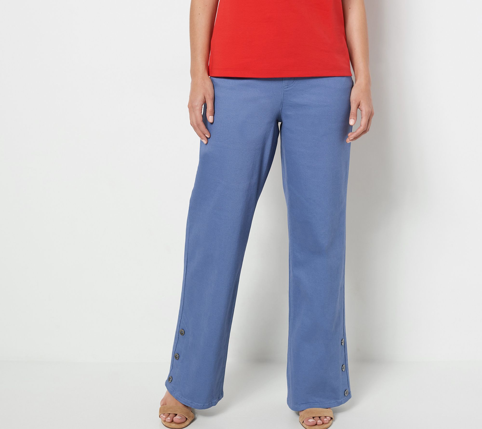 Isaac Mizrahi Live! Regular True Denim Wide Leg Jeans