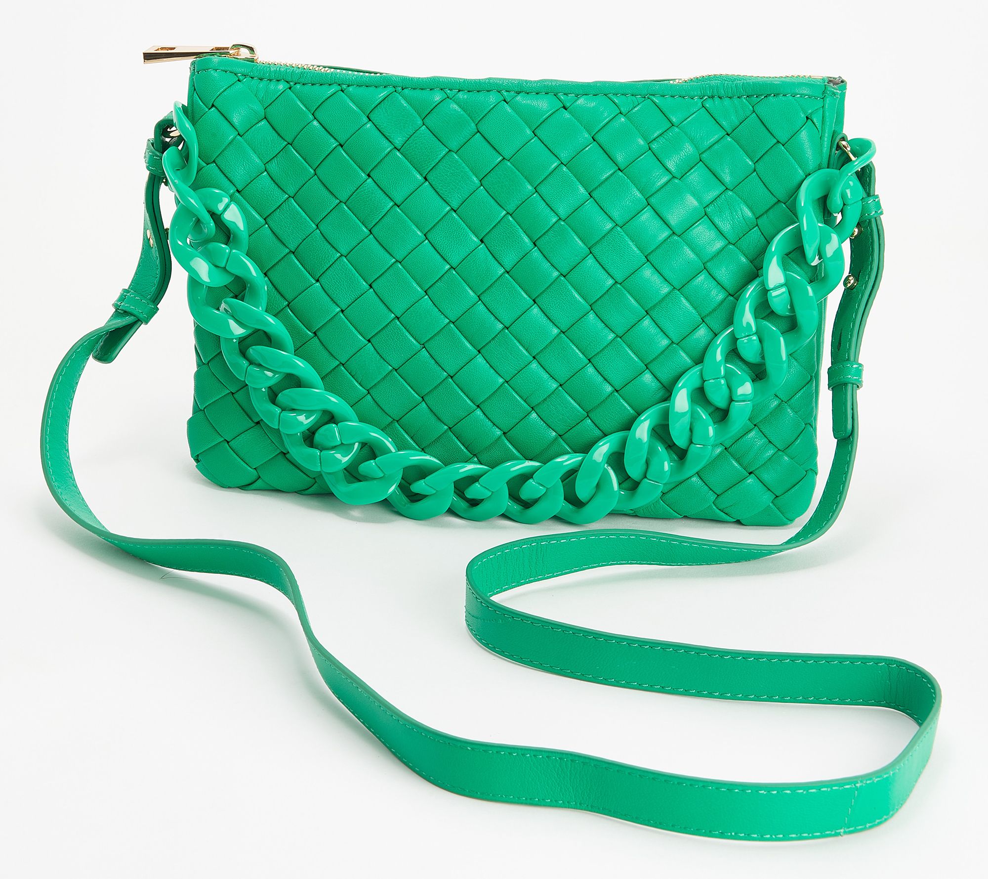 Vince Camuto Leather Crossbody with Chain - Adyna