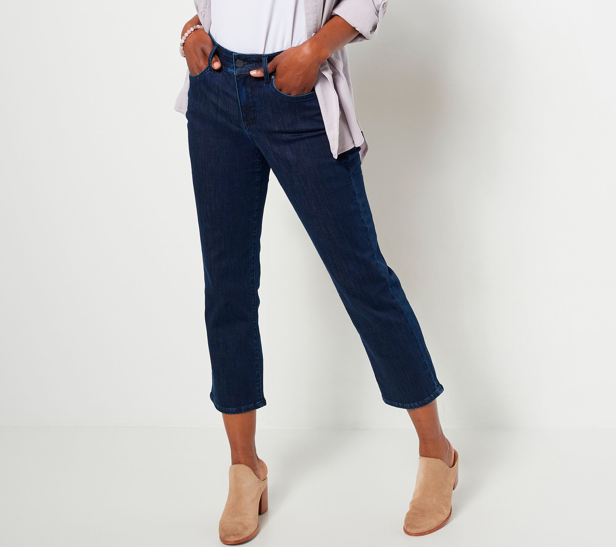 NYDJ Marilyn Straight Crop Jeans in Cool Embrace - Rhapsody