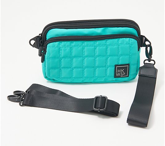 IHKWIP Quilted Crossbody w/ Removable Wristlet Strap