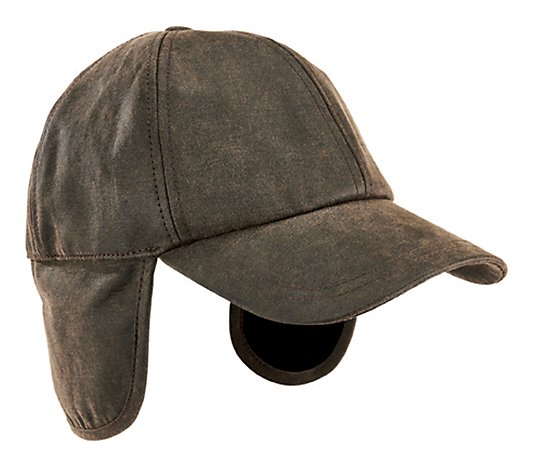 San Diego Hat Co. Men's Distressed Ball Cap with Neck Flap